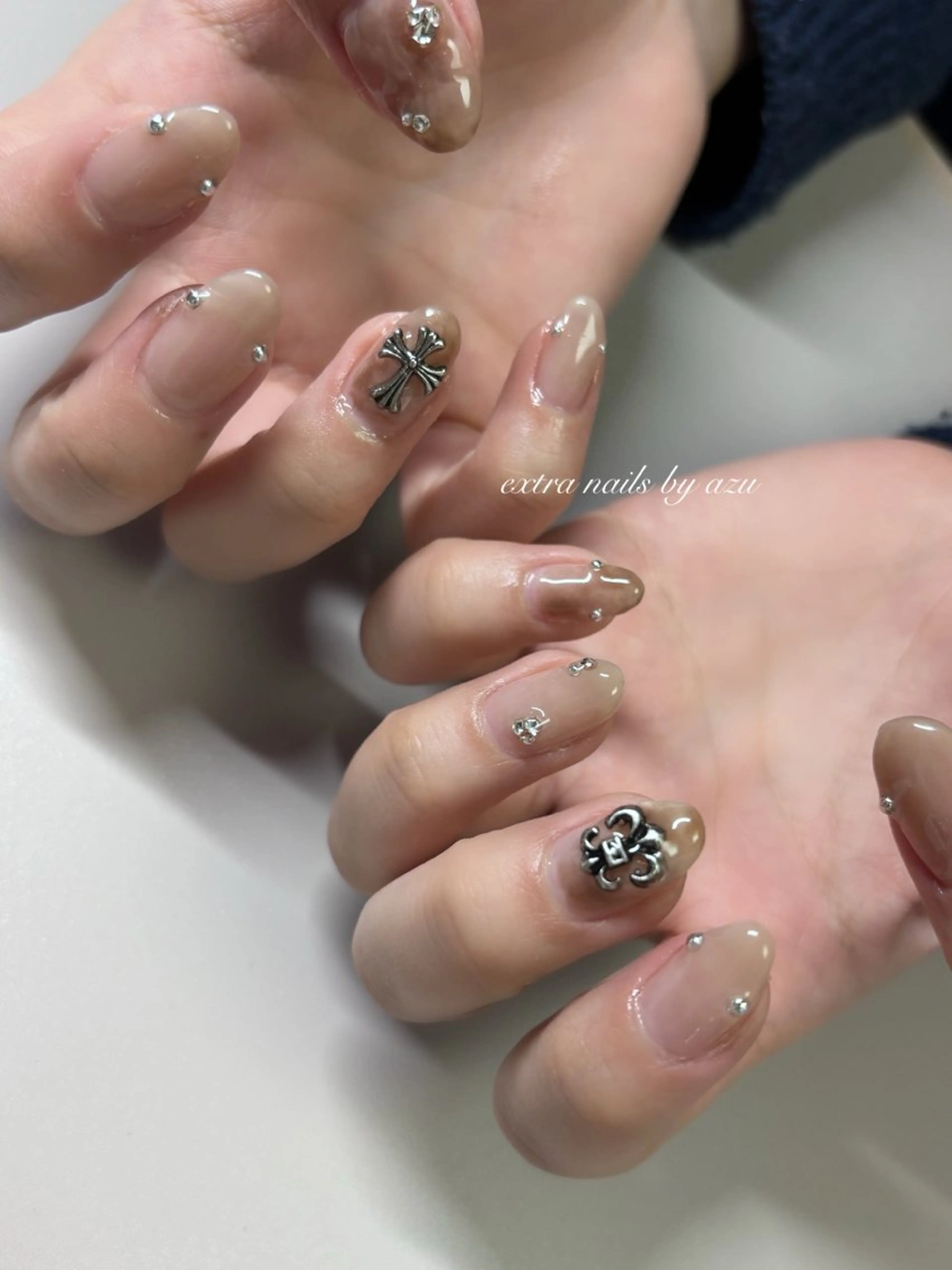 ネイル ショートネイル ハンドネイル extranails ／lemellaのネイルデザイン