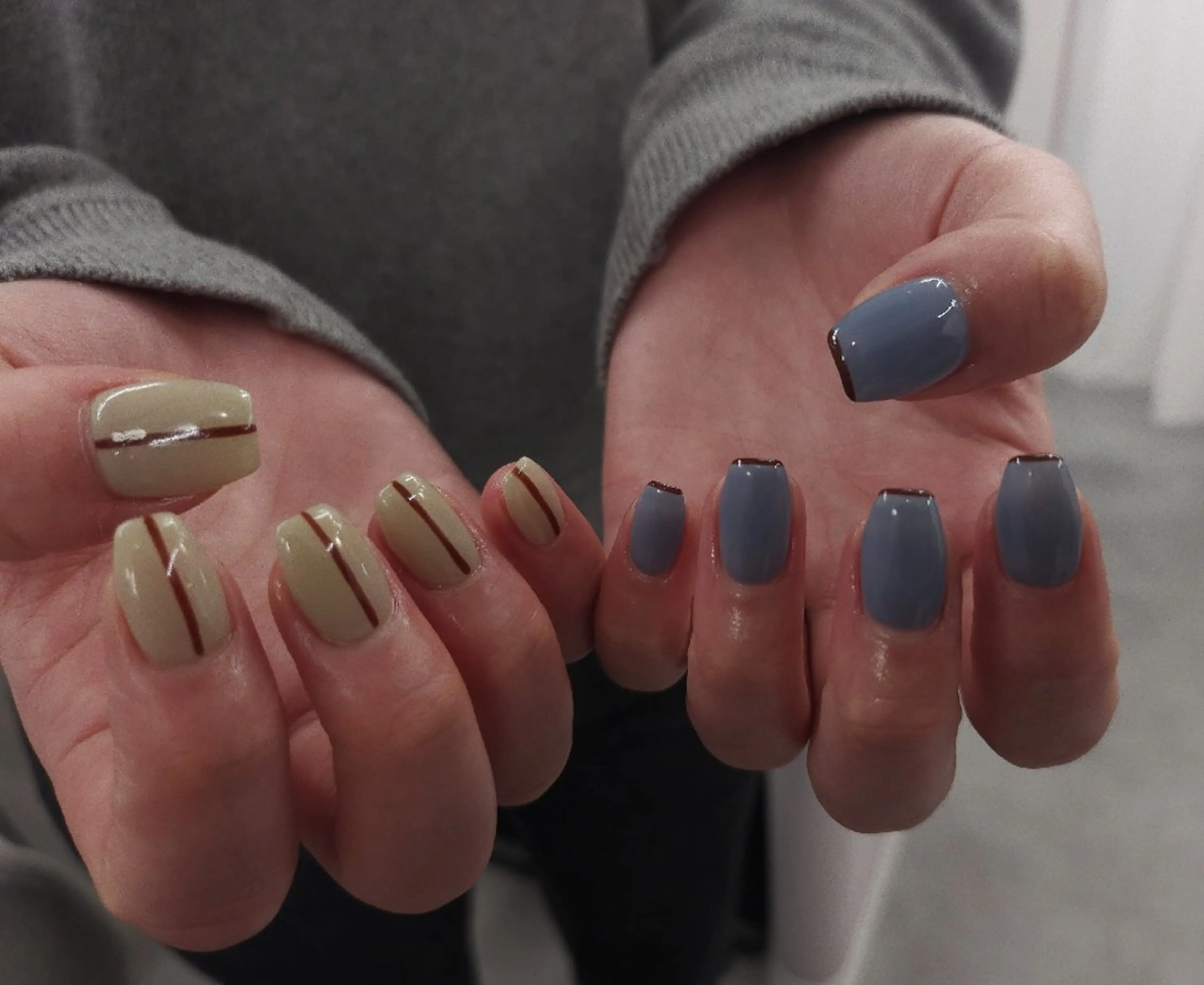 ネイル フレンチネイル ジェルネイル パラジェル シンプルネイル 冬ネイル ハンドネイル puku nail 🌼kazu🌼のネイルデザイン