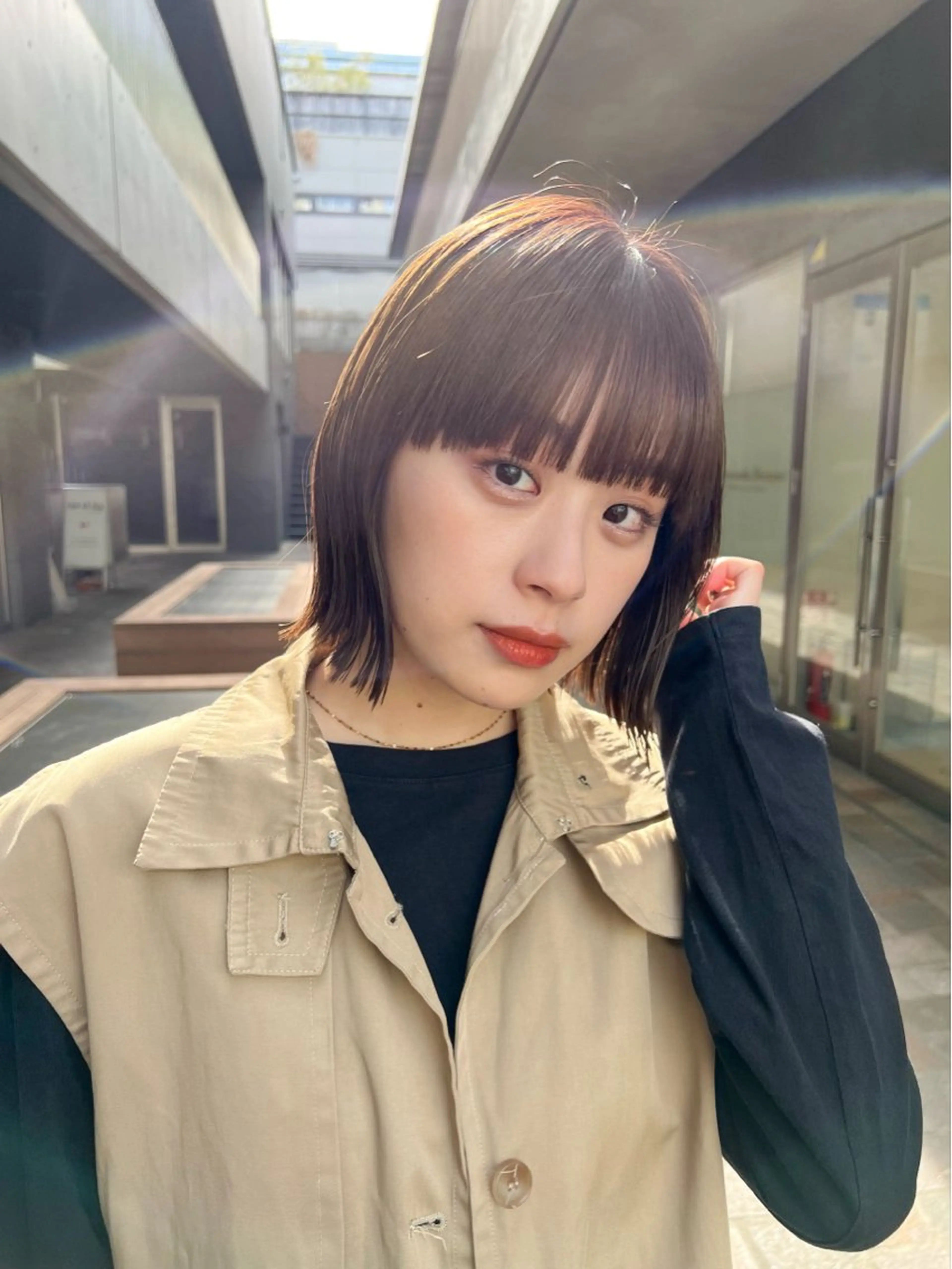 ショート カラー 🎧パーソナルケア/ 透明感カラー/ミユのヘアスタイル