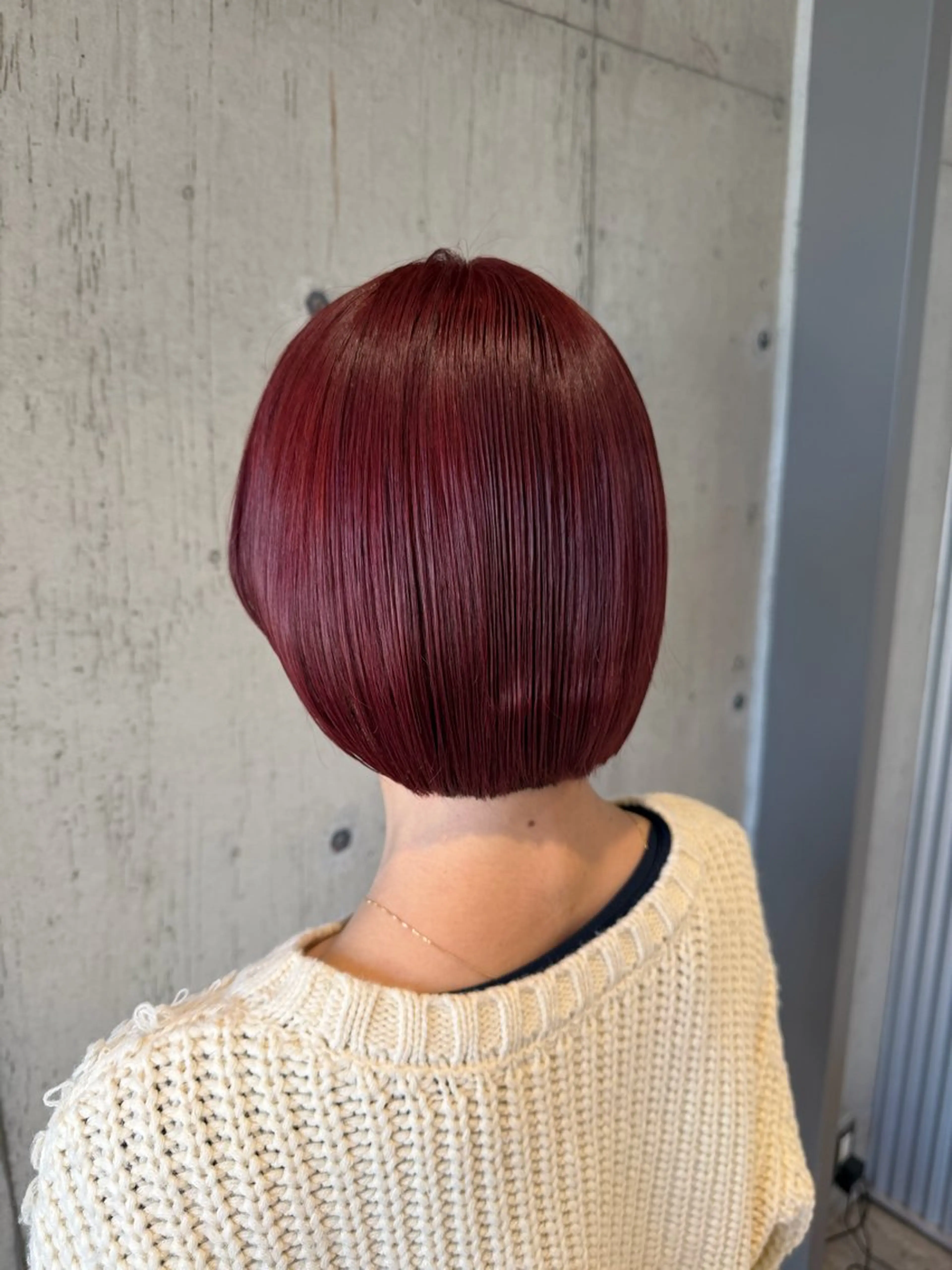 ミディアム カラー ヘアアレンジ カット ヘアカラー トリートメント ボブ×艶カラー 特化・リクト💥のヘアスタイル