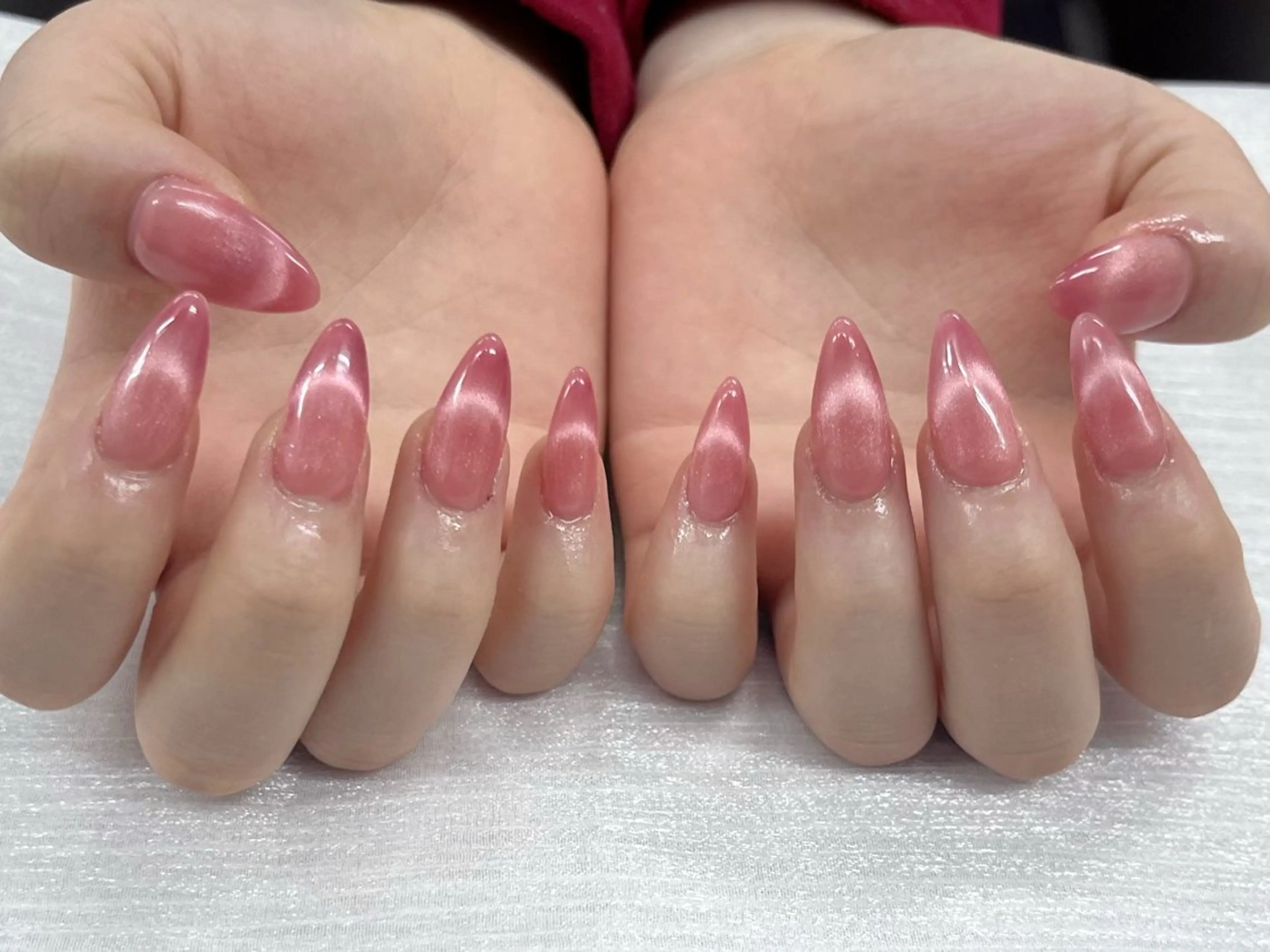 ★チップ長さだし♪マグネットフレンチネイルの写真