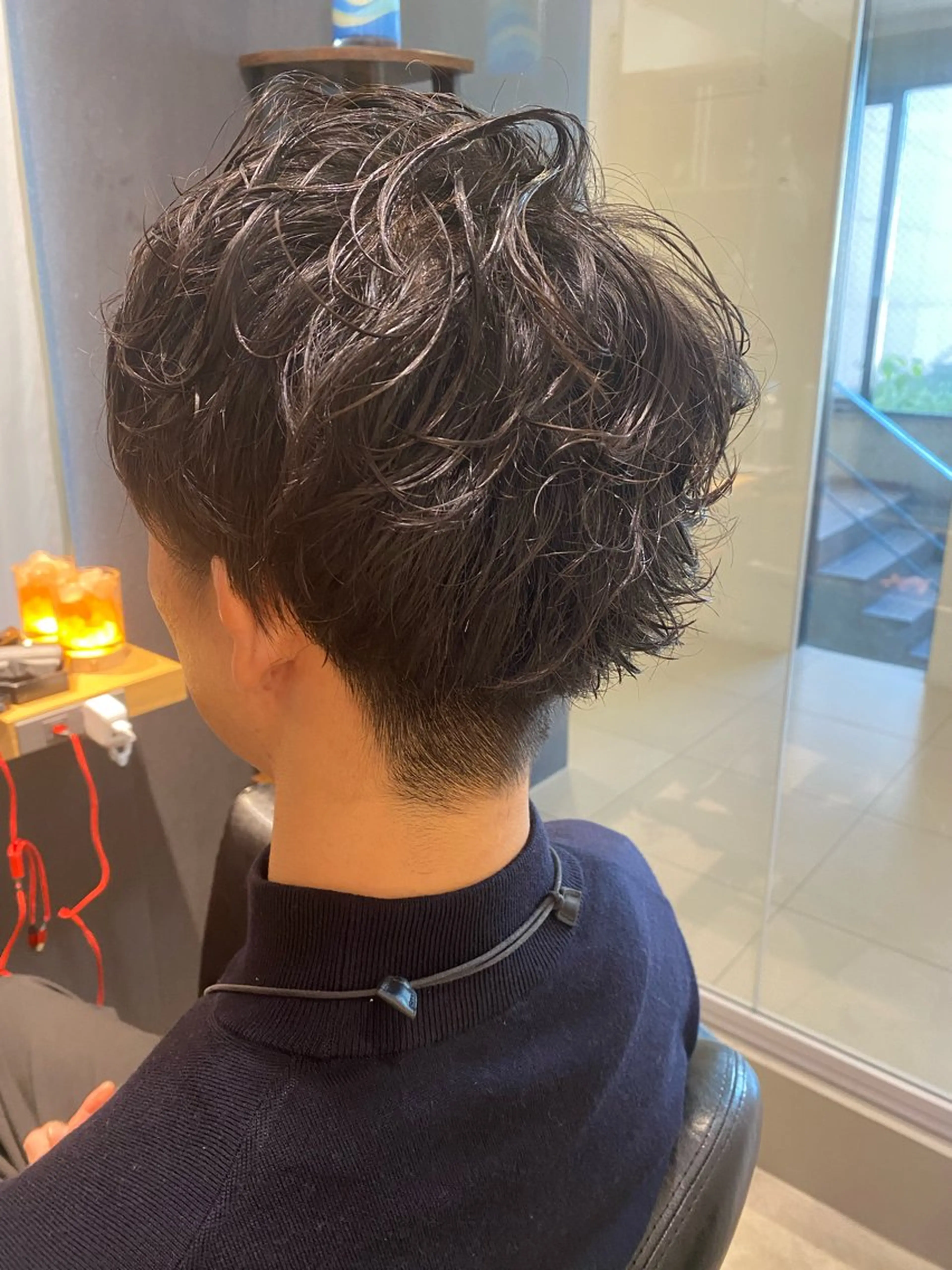 パーマ メンズ メンズパーマ カット パーマ ヘッドスパ 田中 アキオのヘアスタイル