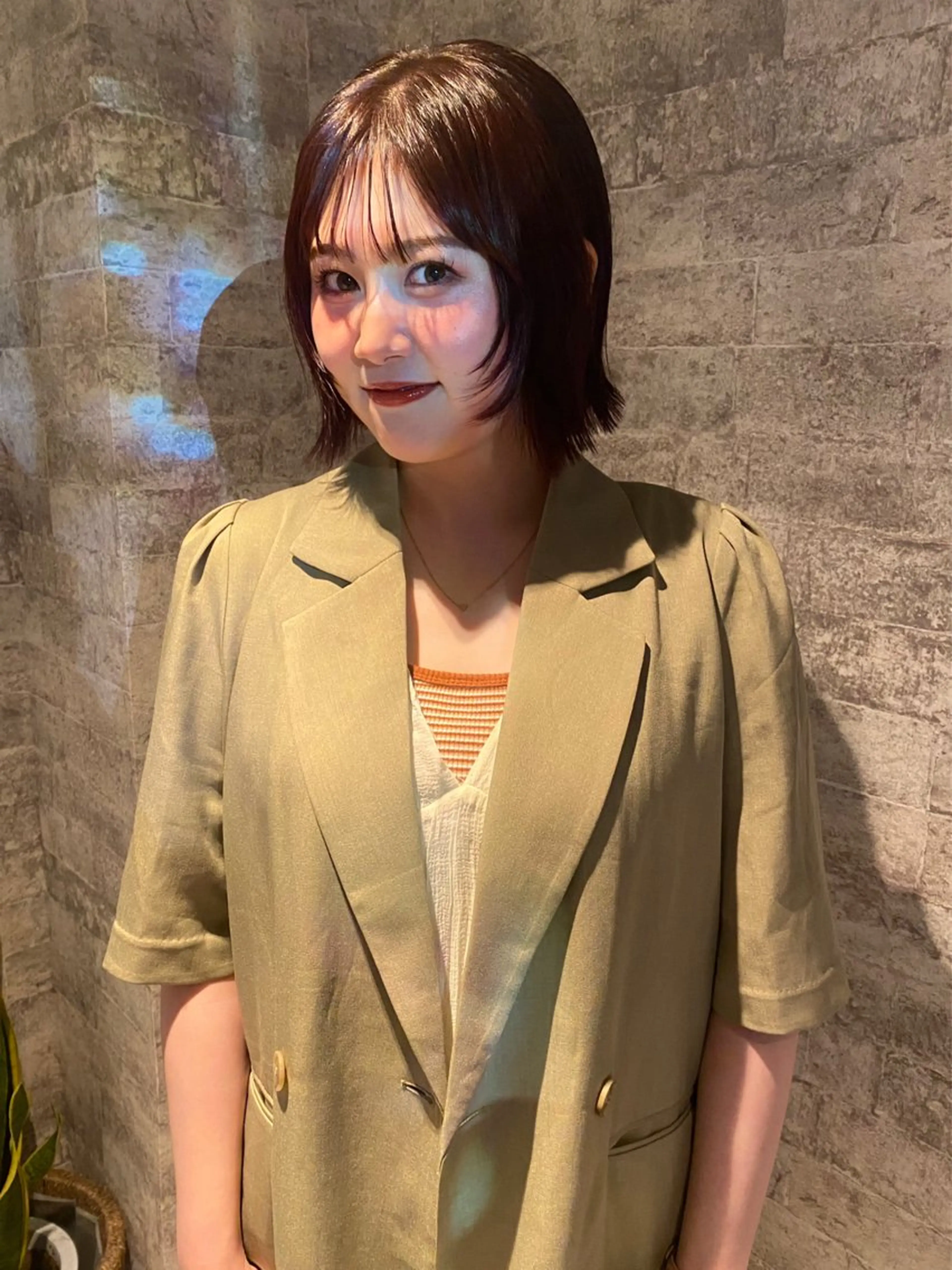 ショート カラー パーマ 似合わせカット カット ヘアカラー 縮毛矯正 トリートメント mai / linoah˚✧のヘアスタイル