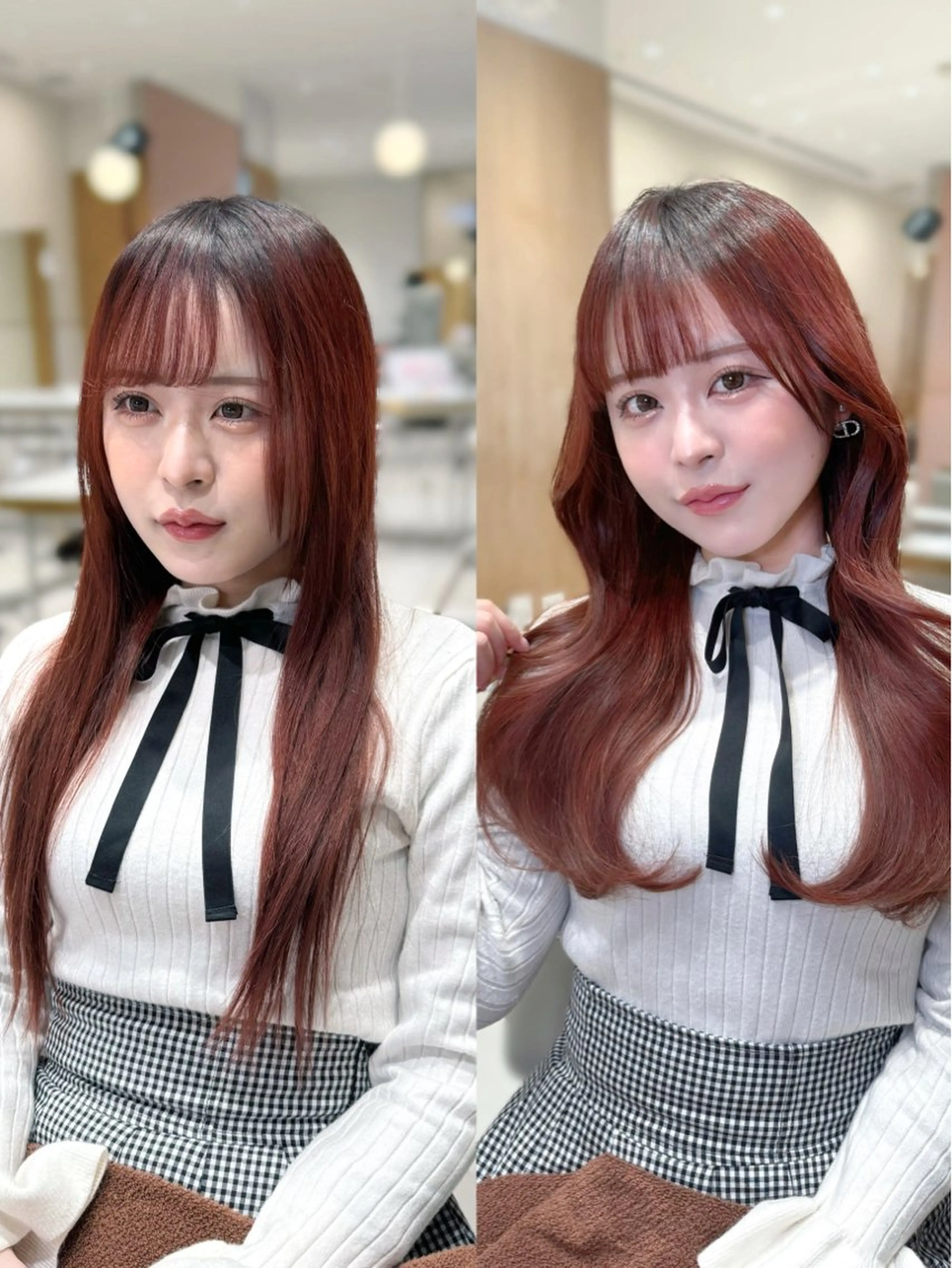 ロング カラー カット ヘアカラー トリートメント ヘッドスパ ヘアセット 韓国ヘア/レイヤー/ 顔まわり/りょーとのヘアスタイル