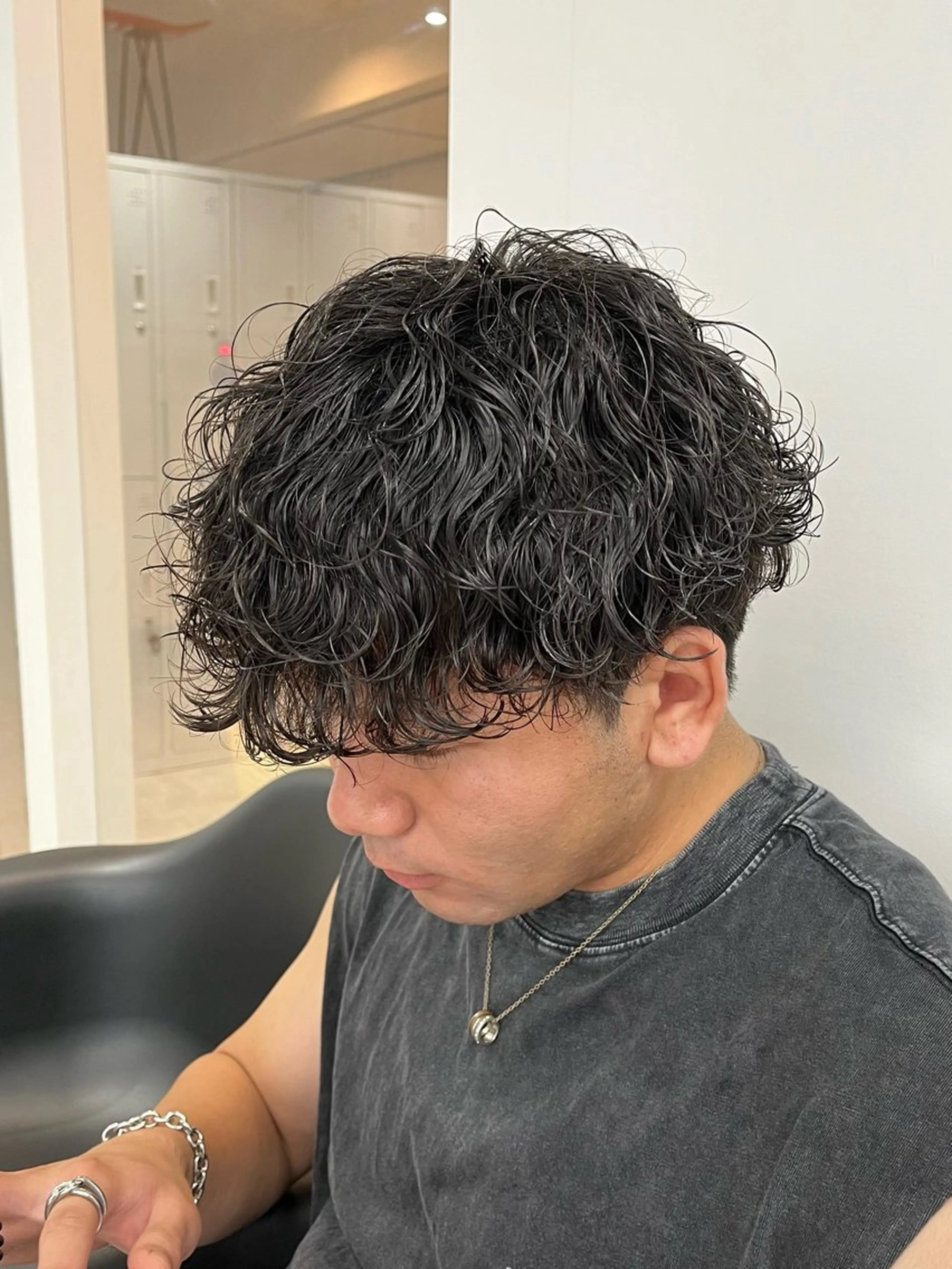 ショート パーマ メンズ メンズパーマ ツイストスパイラルパーマ 波巻きパーマ スパイラルパーマ カット パーマ 新潟メンズパーマ 新潟駅/小田拓実のヘアスタイル