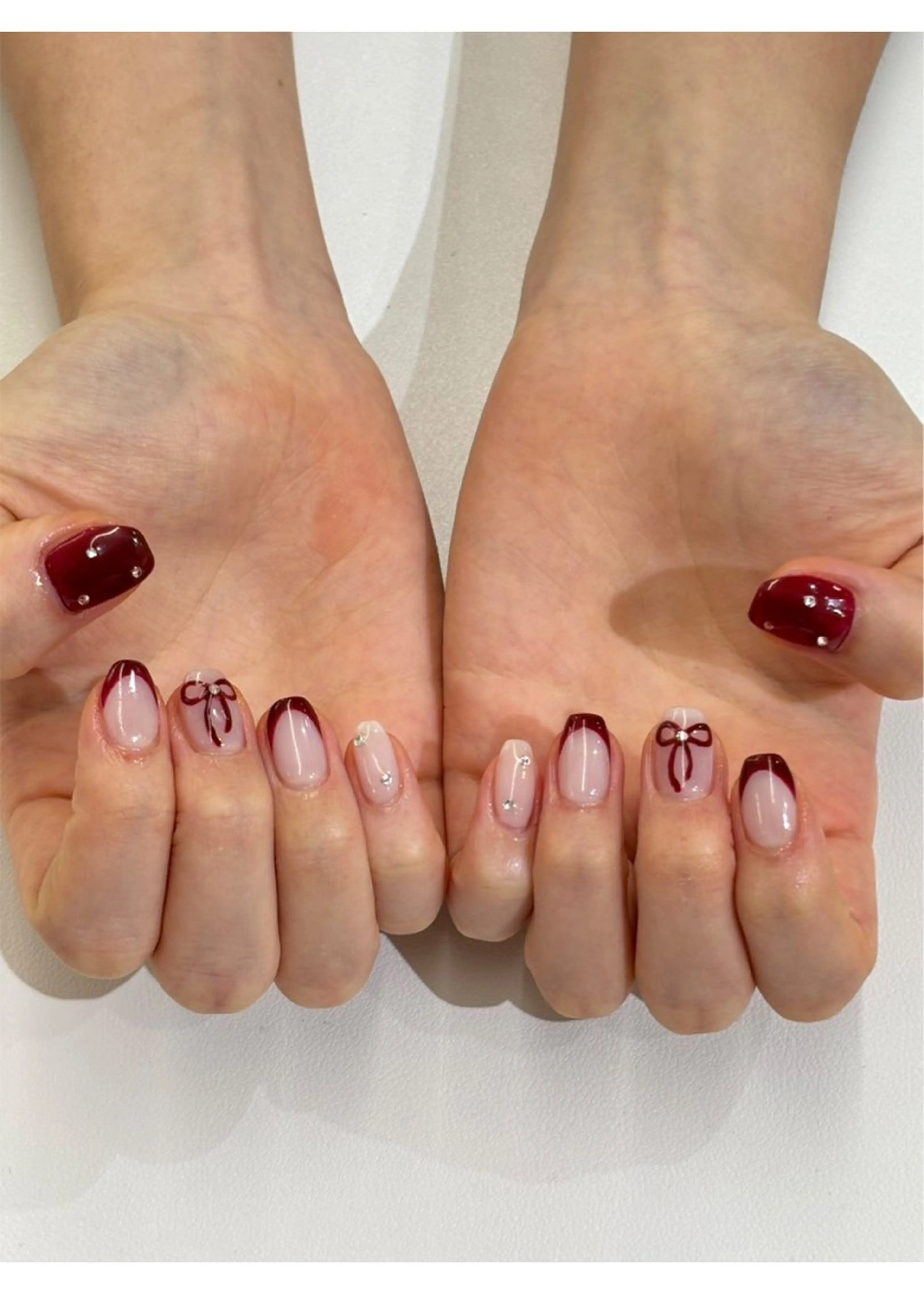 ネイル ボルドー Li'a nail所属・Li'a AYAKAのネイルデザイン