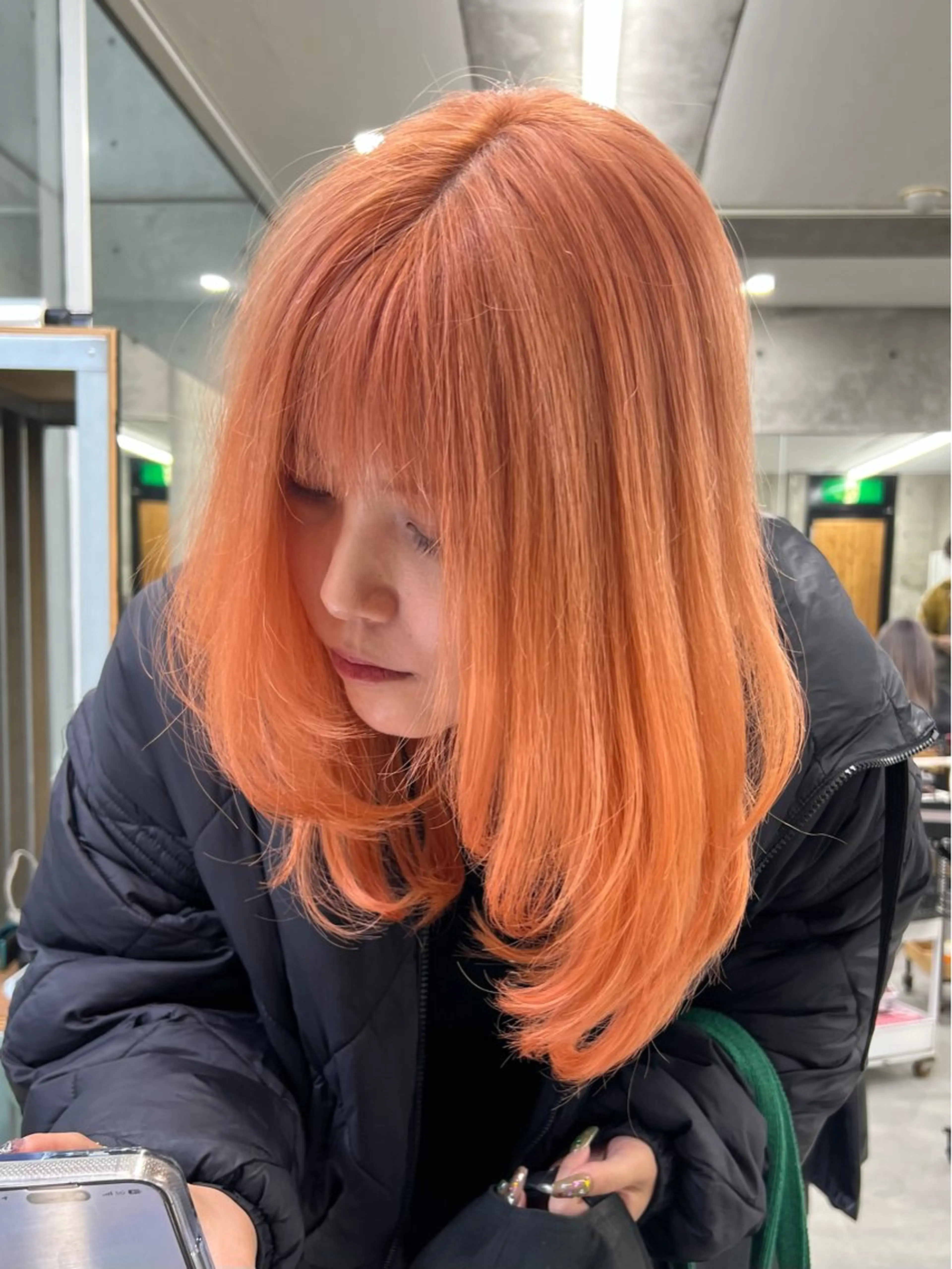 ミディアム ヘアカラー トリートメント azusa/心斎橋/ ハイトーンカラーのヘアスタイル