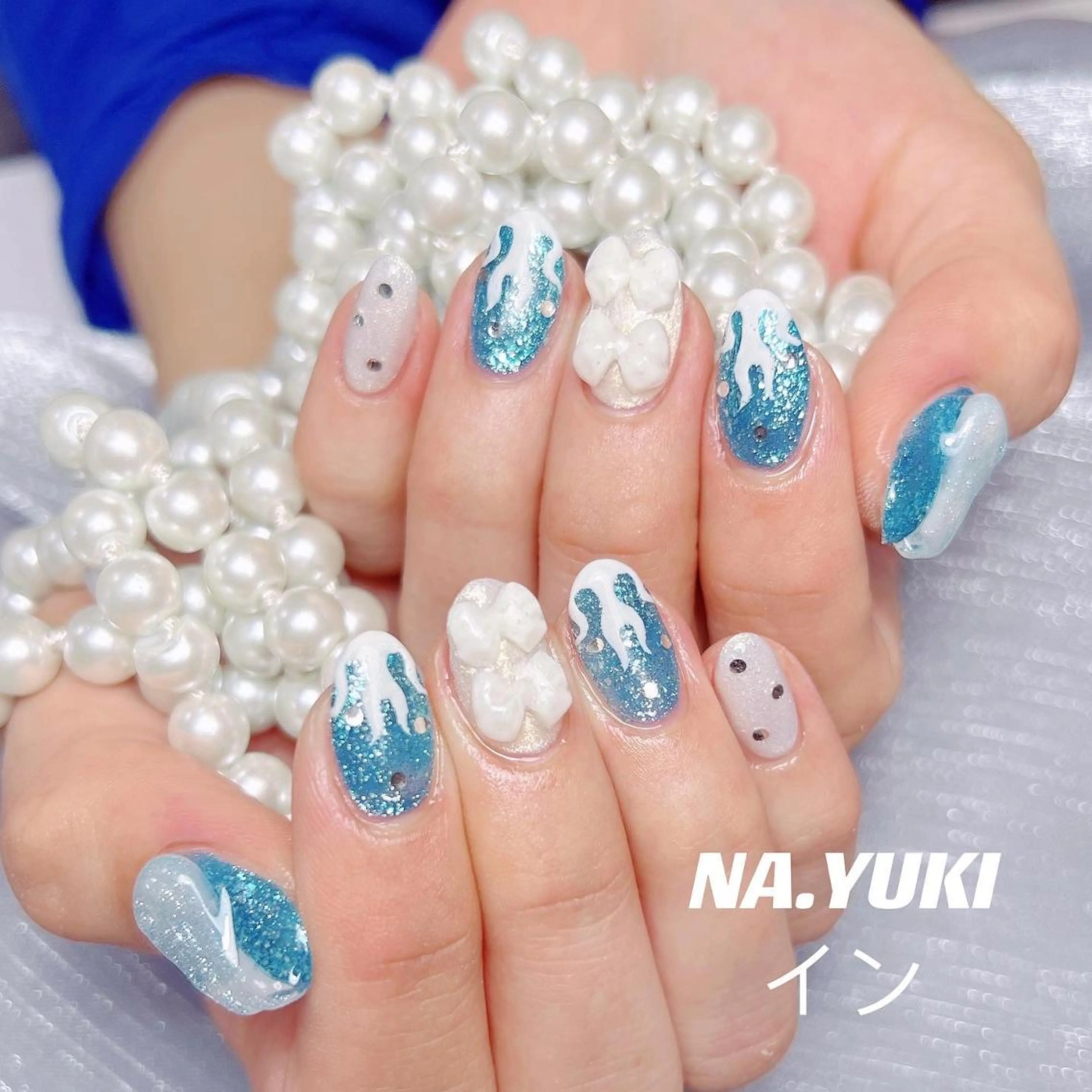 ネイル ミディアム ハンドネイル ハンドケア 🎀 moo～ 🎀のネイルデザイン