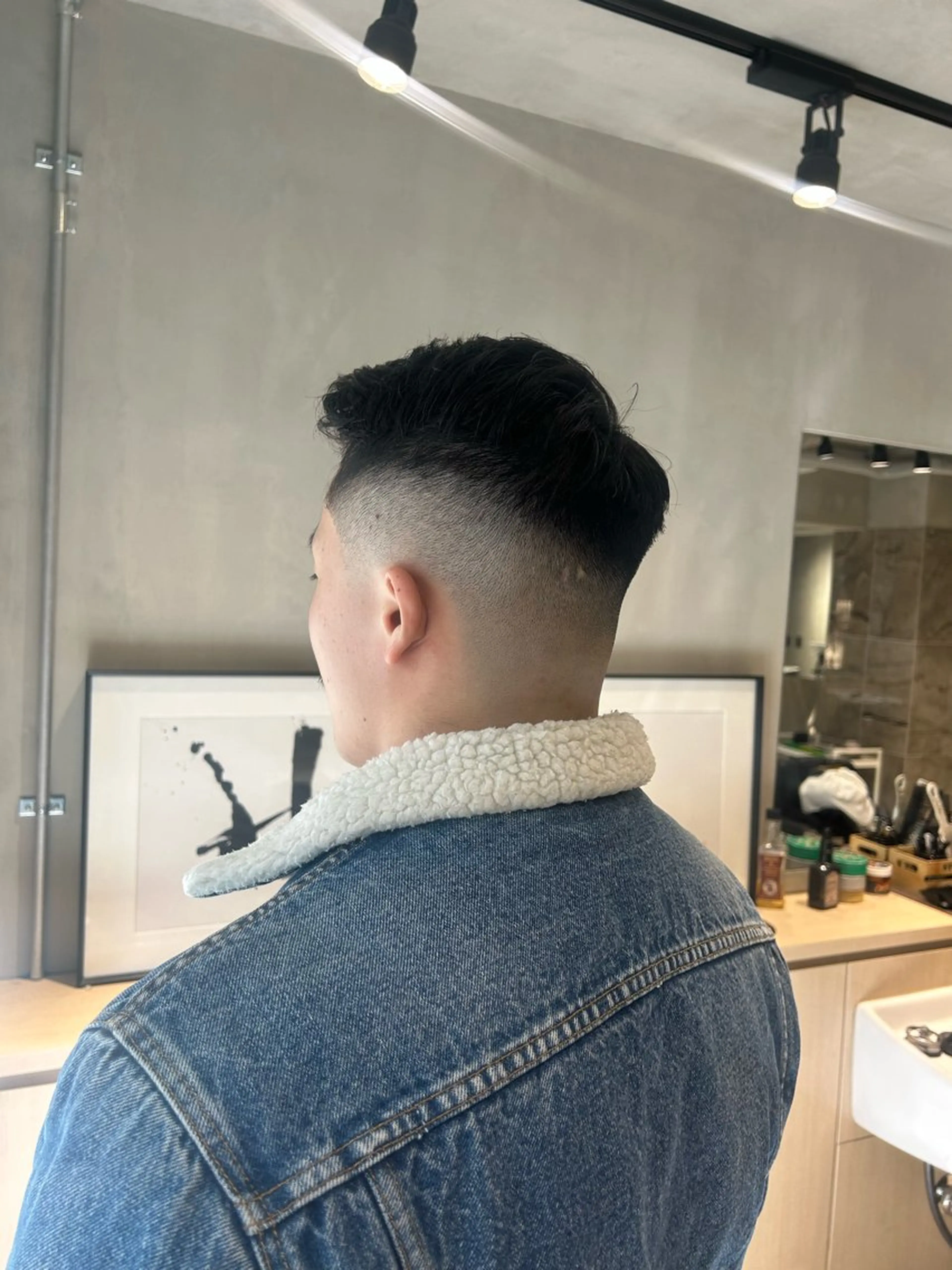 ショート メンズ フェードカット カット 【明大前フェード/ メンズパーマ/岳】のヘアスタイル