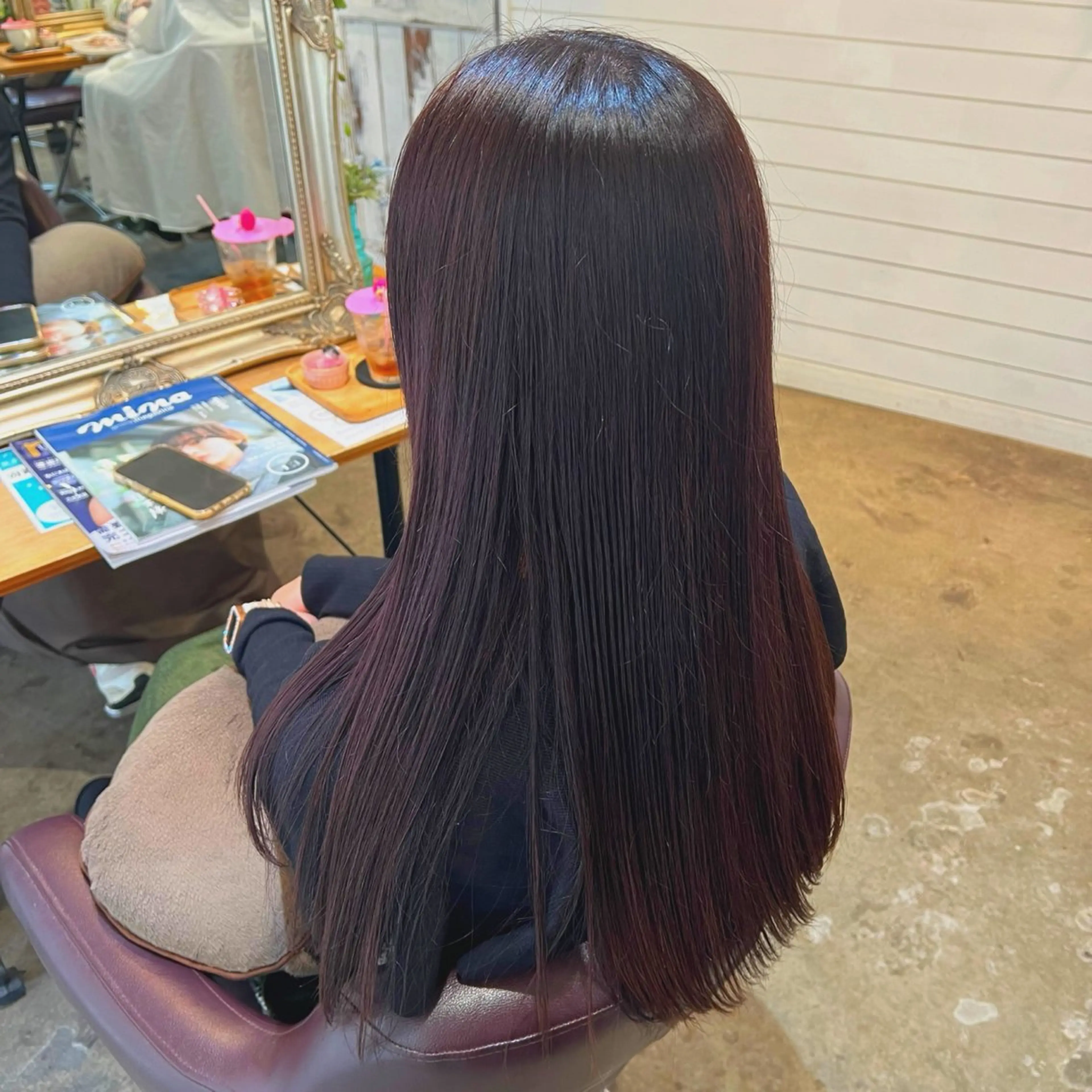 ロング カラー ヘアカラー Dia ‎ アキヨシ ミユのヘアスタイル