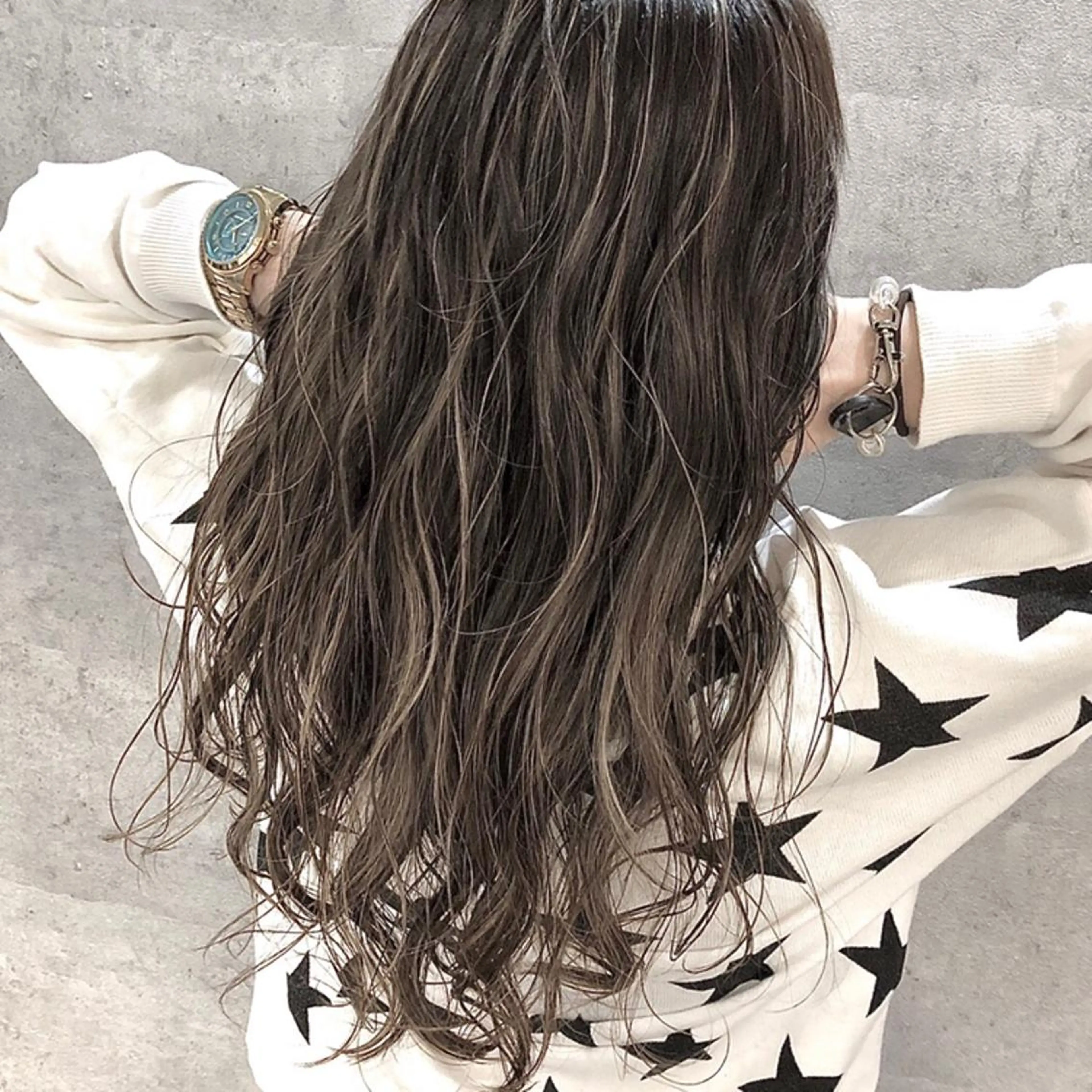 ロング ハイライト ✨ハイトーン✨ 濱田知孝のヘアスタイル