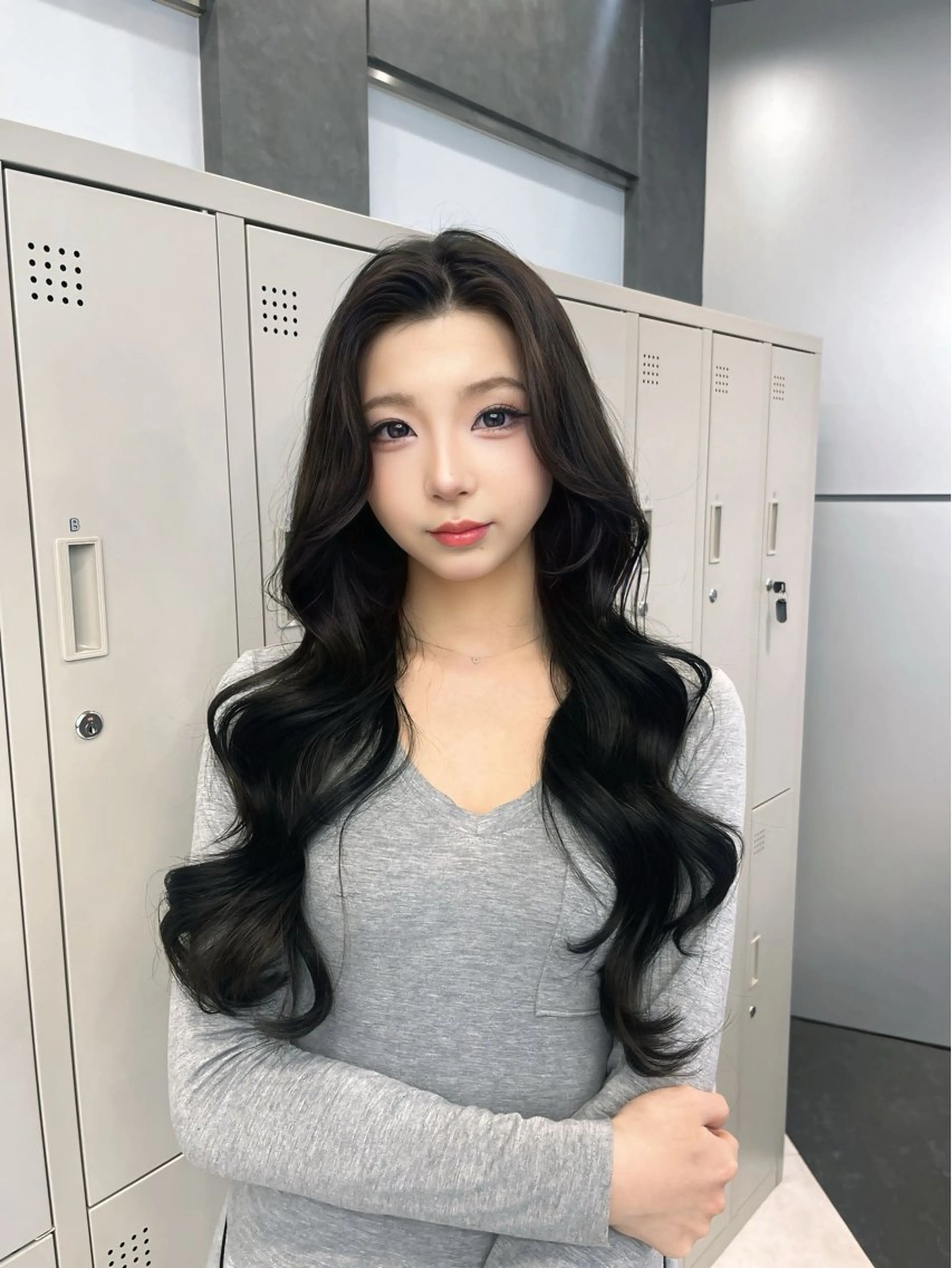 ロング カラー ヘアアレンジ ヘアカラー トリートメント ヘアセット ハイトーン/透明感 髪質改善/rinaのヘアスタイル