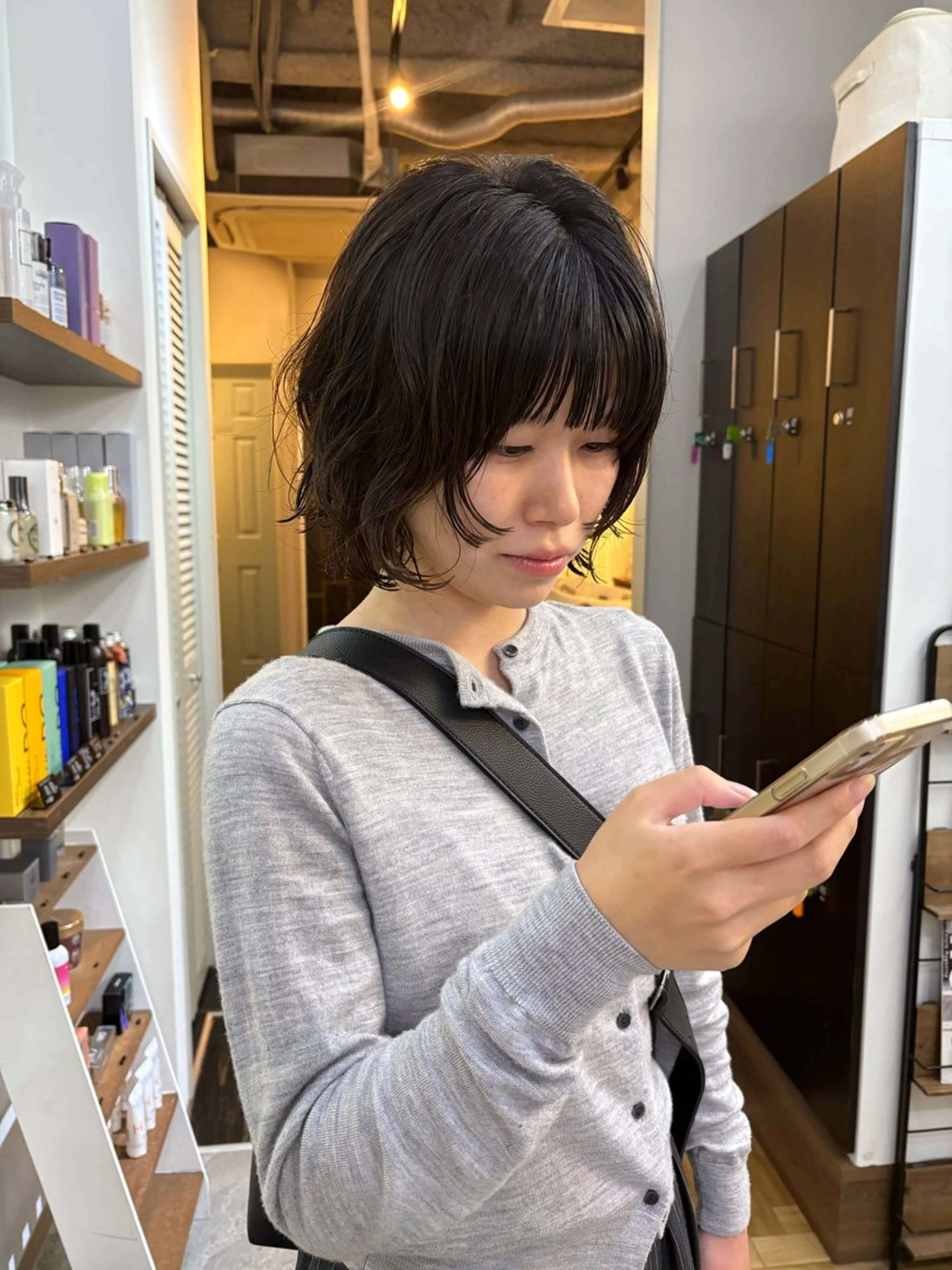 ミディアム パーマ nao/福岡美容室 パーマ/ボブパーマのヘアスタイル