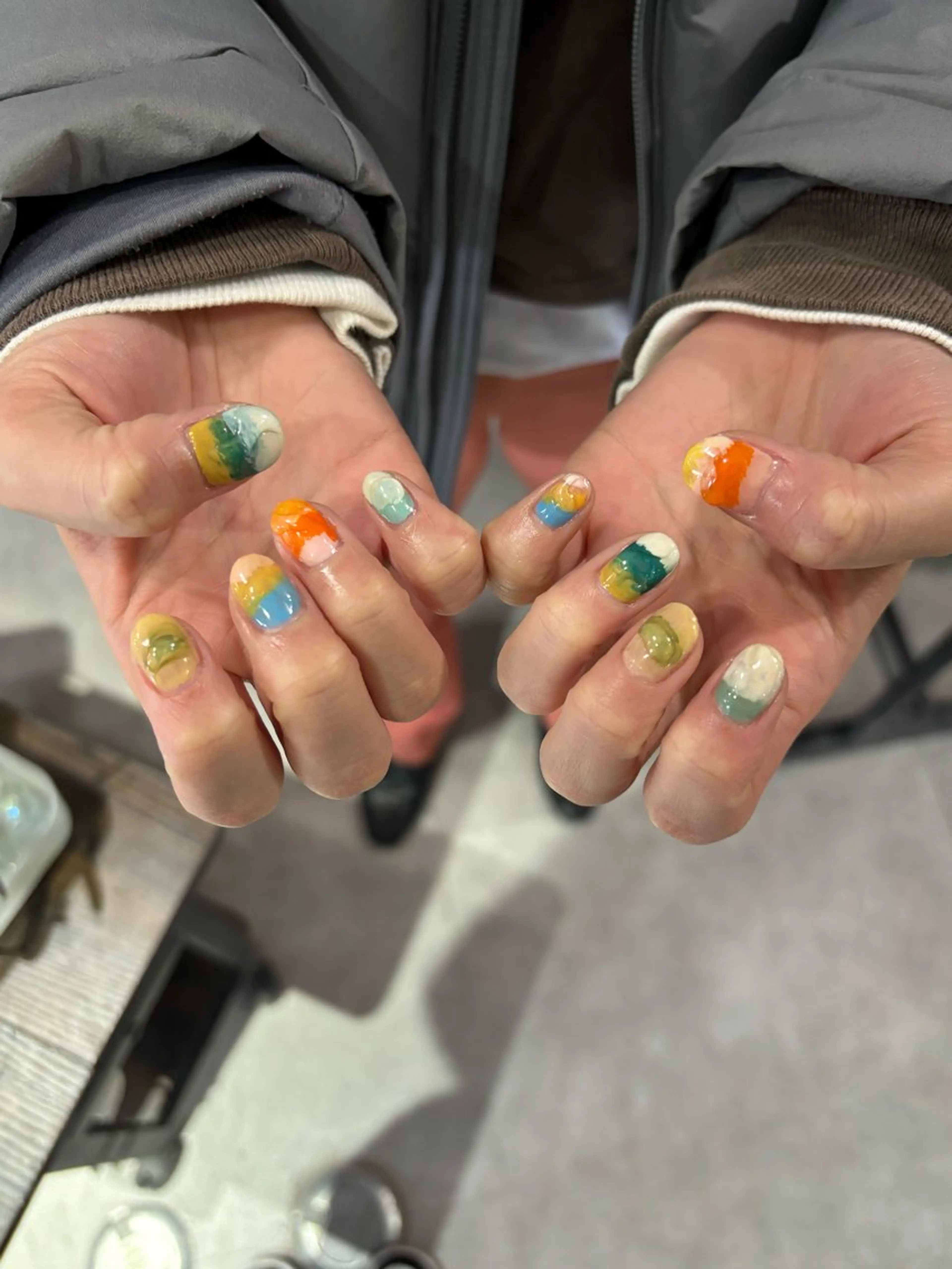 ネイル ゆびノさき茨木店 ニュアンス/アートのネイルデザイン