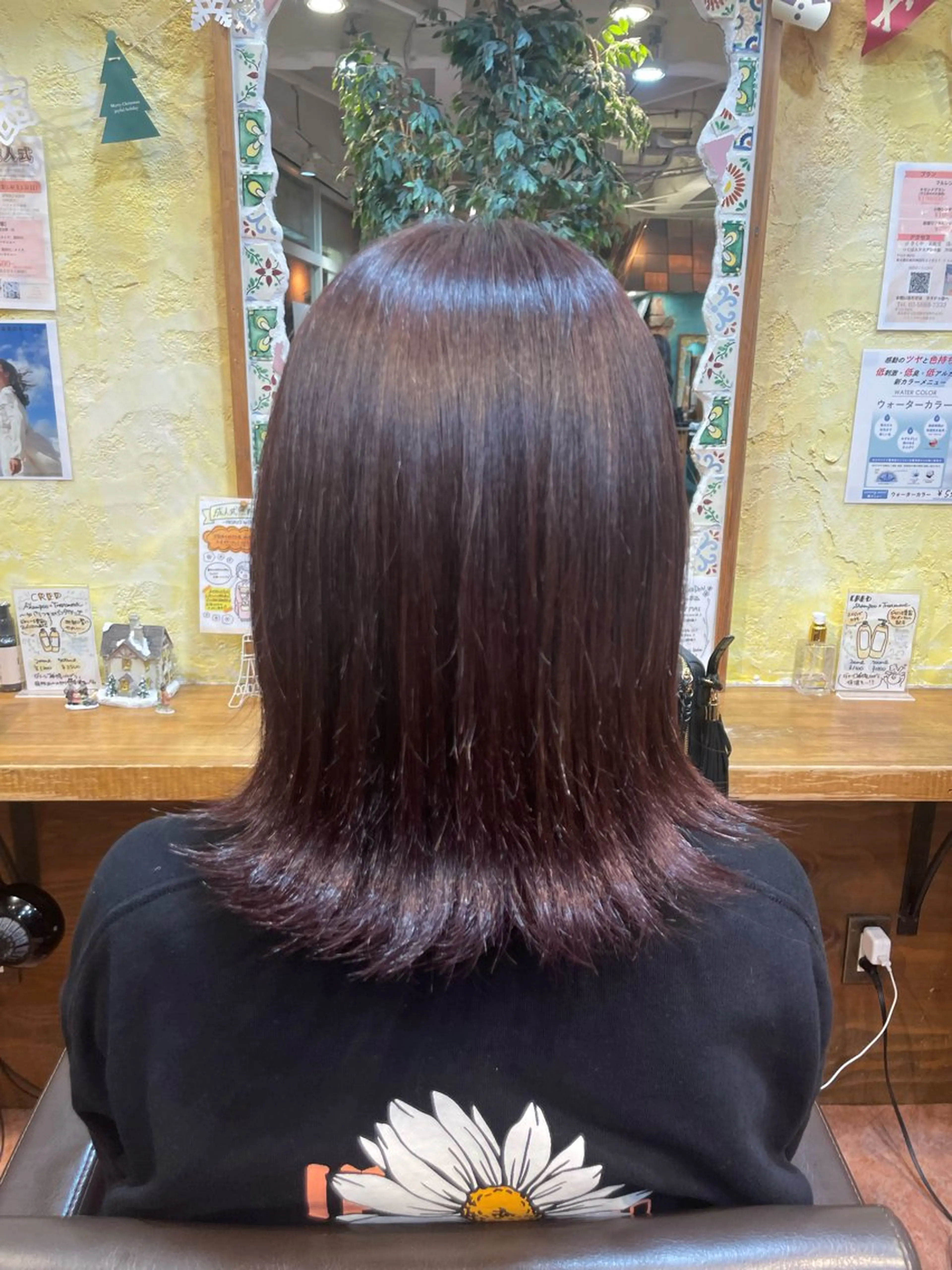 カラー ラベンダーカラー ラベンダーピンク ピンクカラー ar北千住 あやみのヘアスタイル