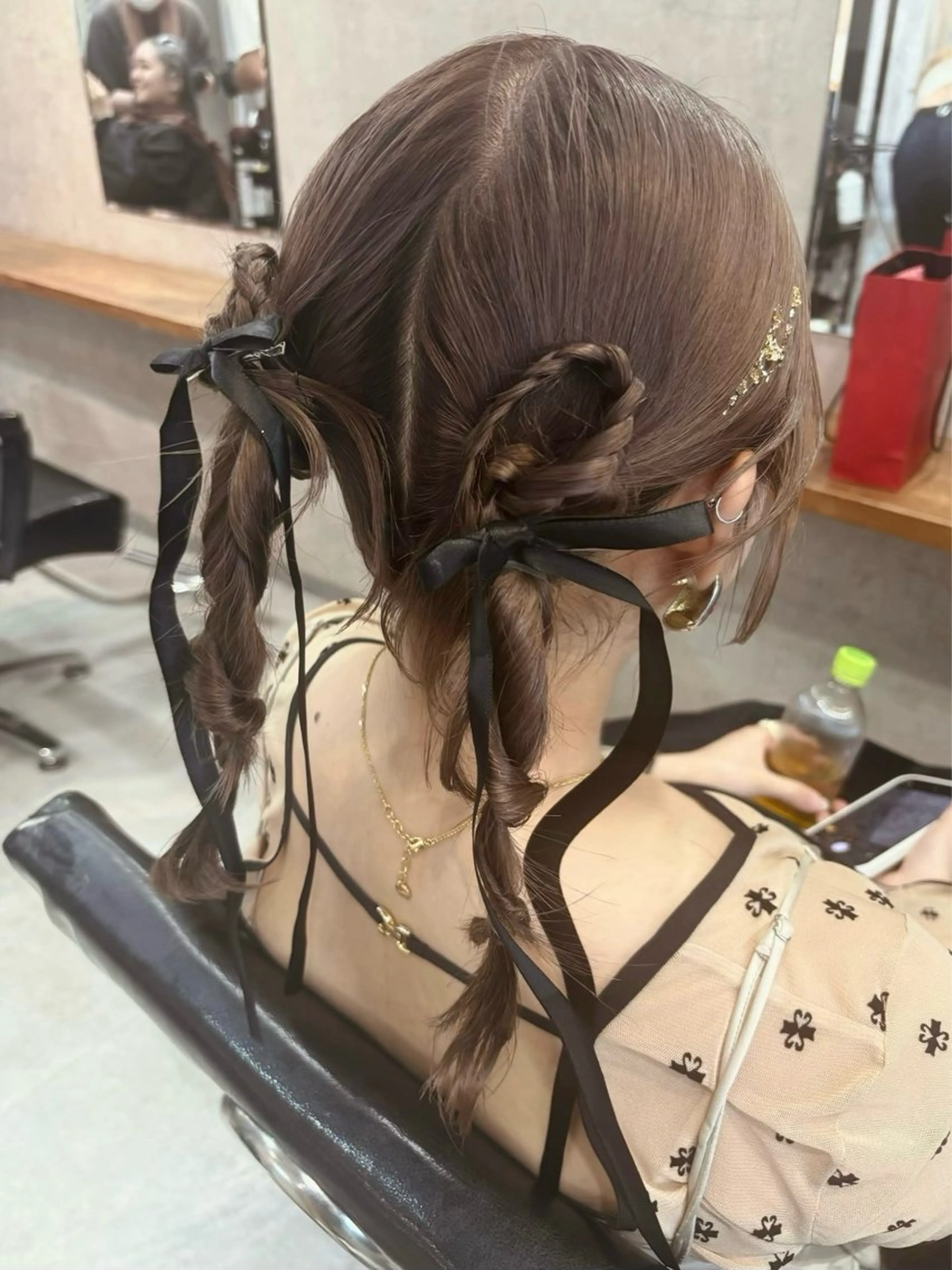 ヘアアレンジ 結婚式・ブライダル ヘアセット PARK by CREAM所属・松井那津子 /ハイライトブリーチのヘアスタイル