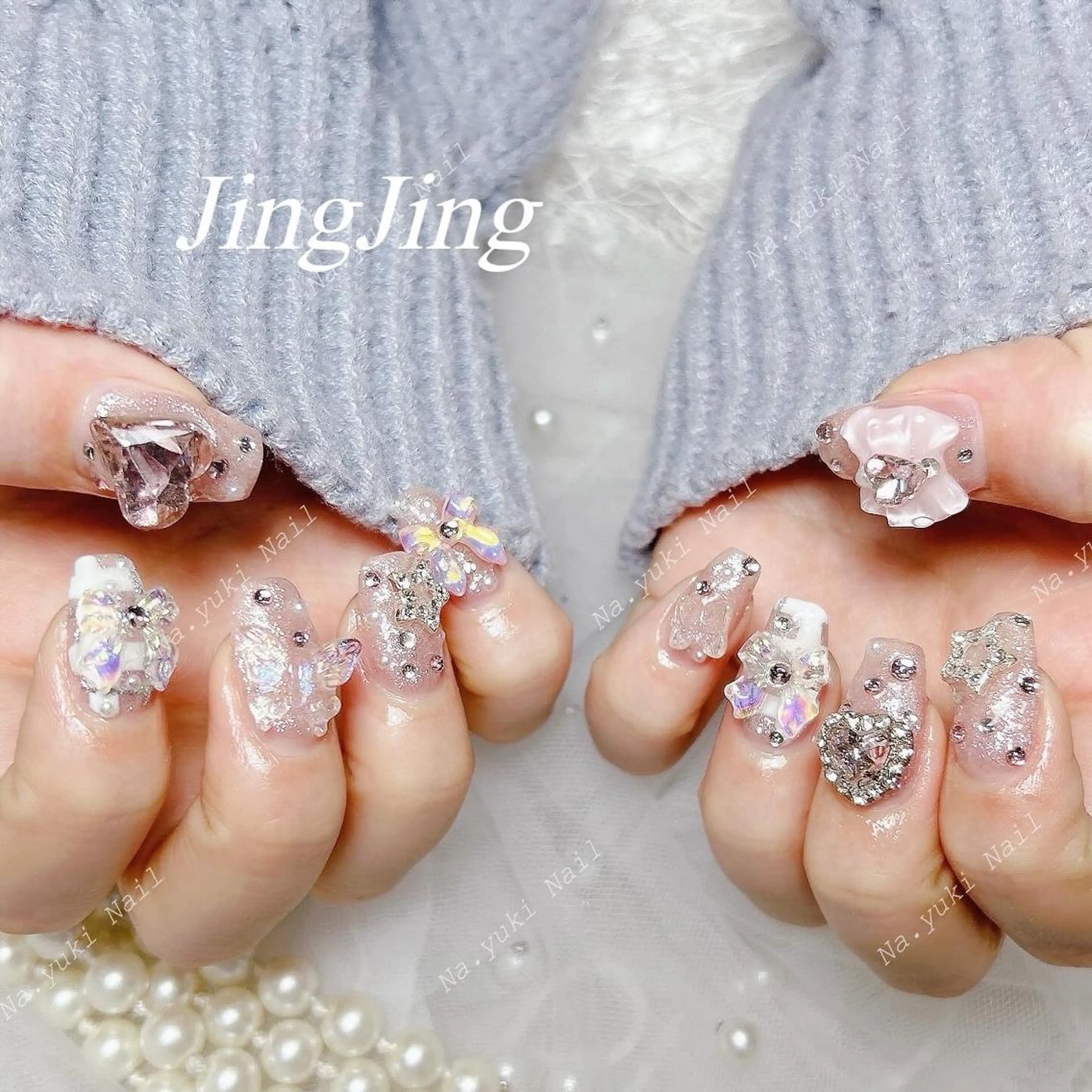 ネイル ハンドネイル 🦋 Queenieのネイルデザイン