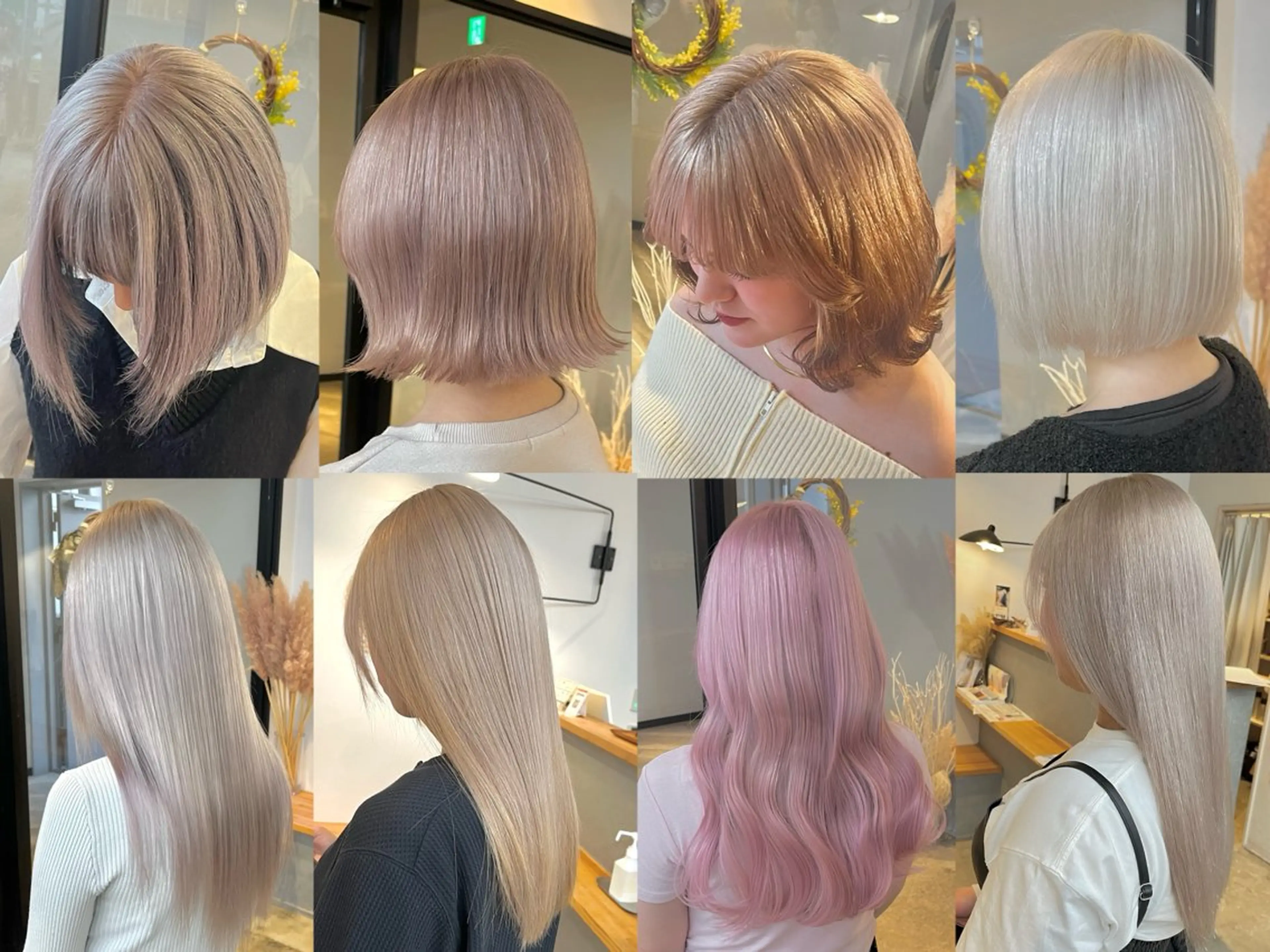 セミロング カラー ヘアカラー ハイトーンカラ ー/小川のヘアスタイル