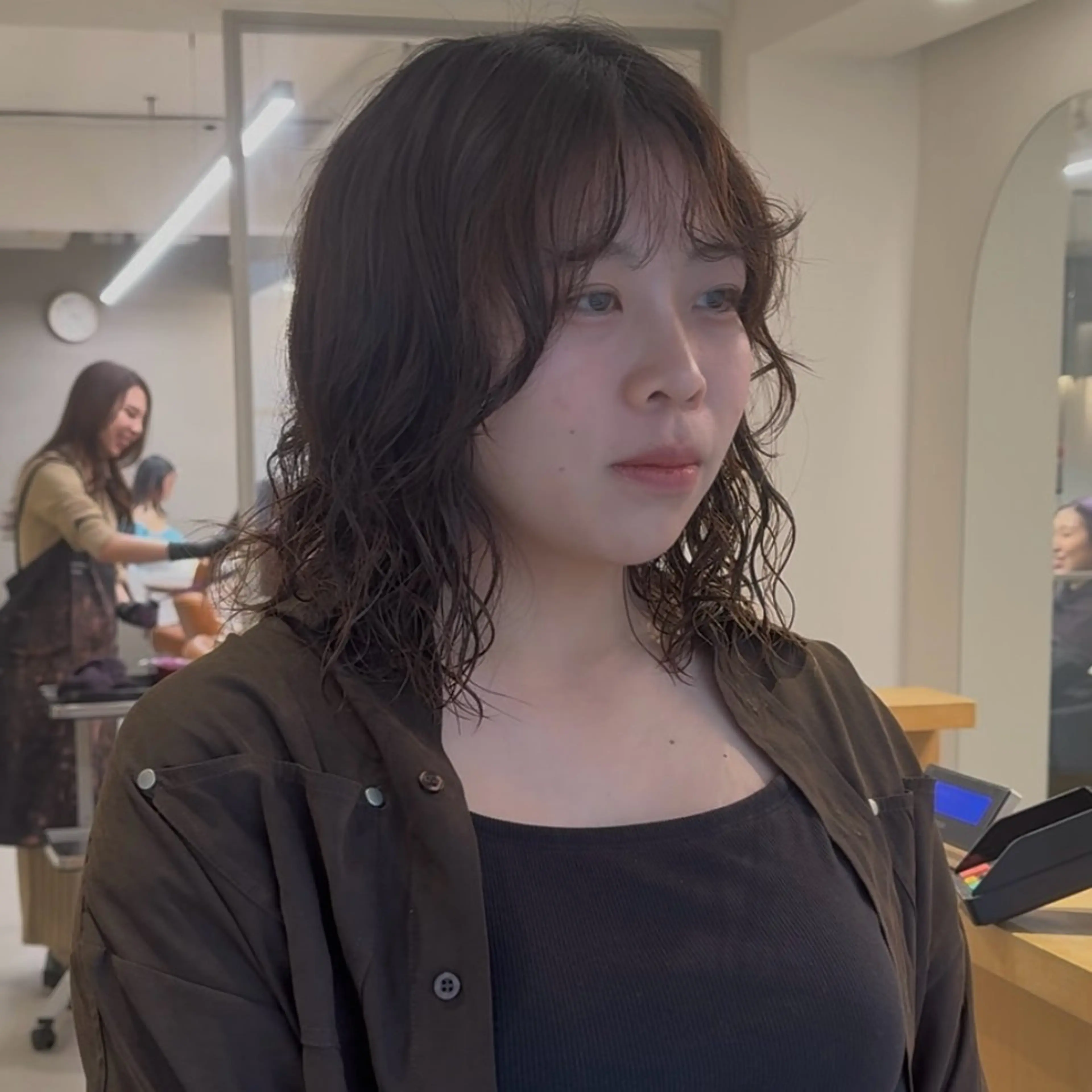 ミディアム パーマ カット パーマ トリートメント noa/ 渋谷のヘアスタイル