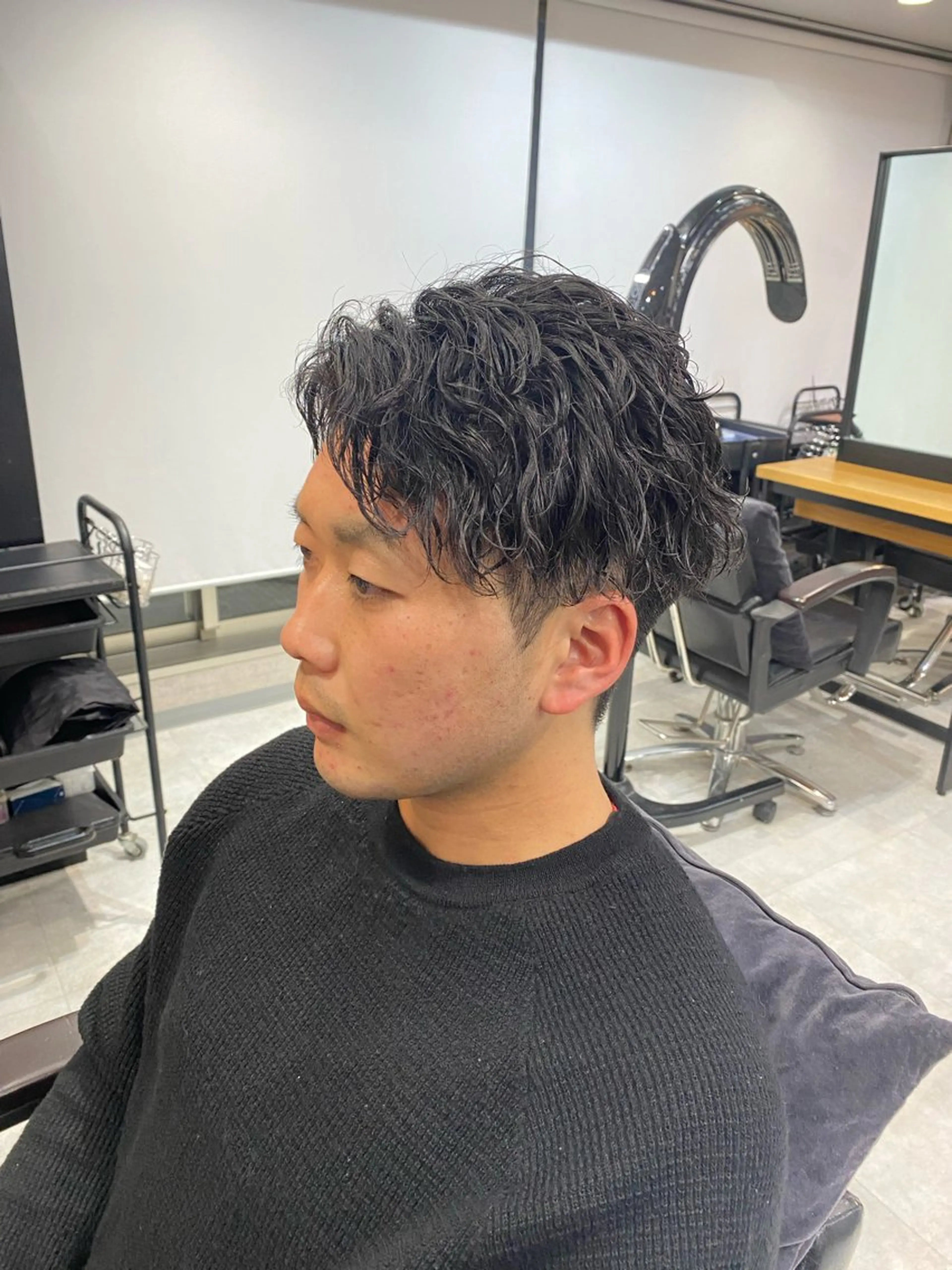 ショート パーマ メンズ メンズパーマ ツイストスパイラルパーマ スパイラルパーマ 🐉『メンズ美容師』 吉田龍星🐉のヘアスタイル