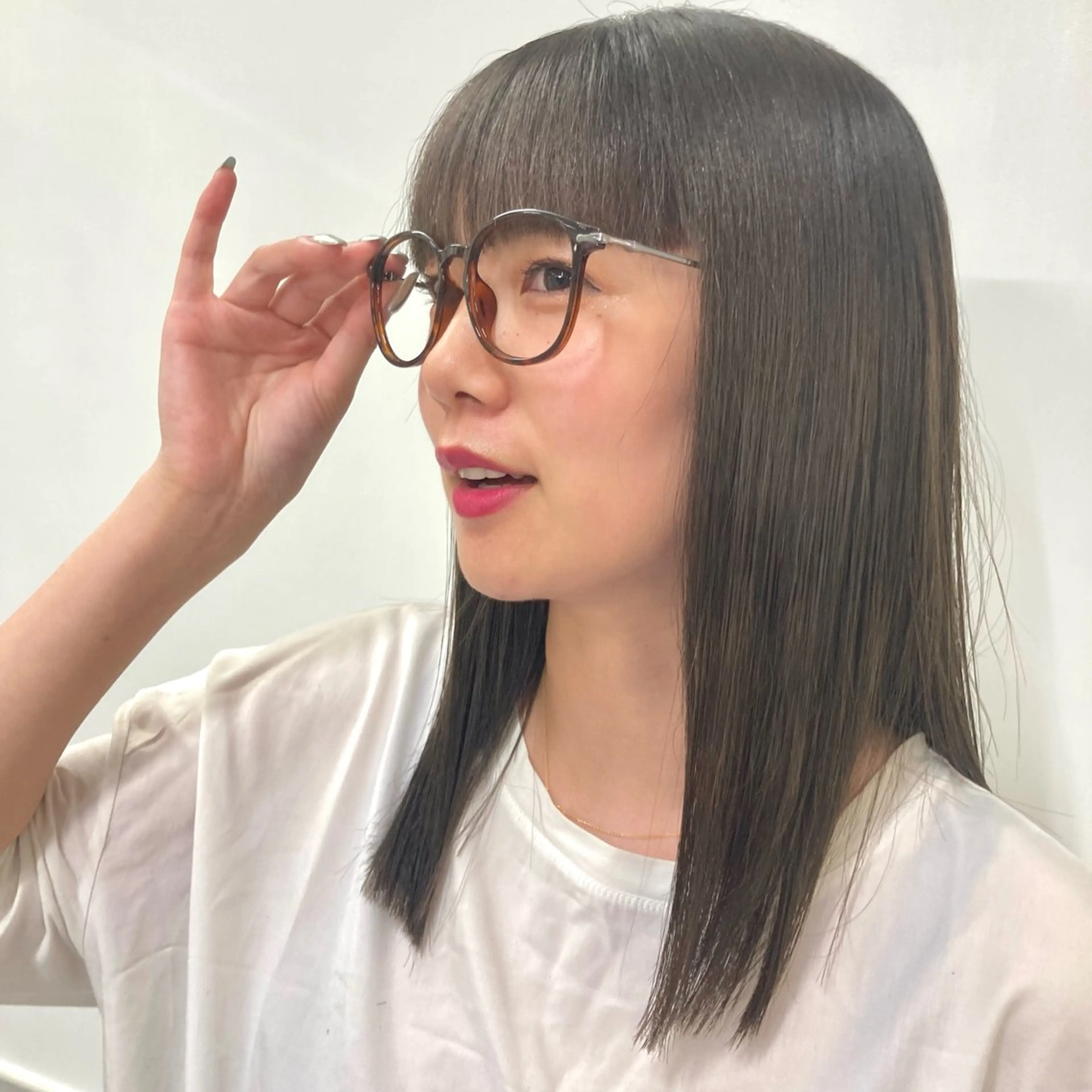 セミロング カラー カット ヘアカラー トリートメント ウルフレイヤー エクステ/kokiのヘアスタイル