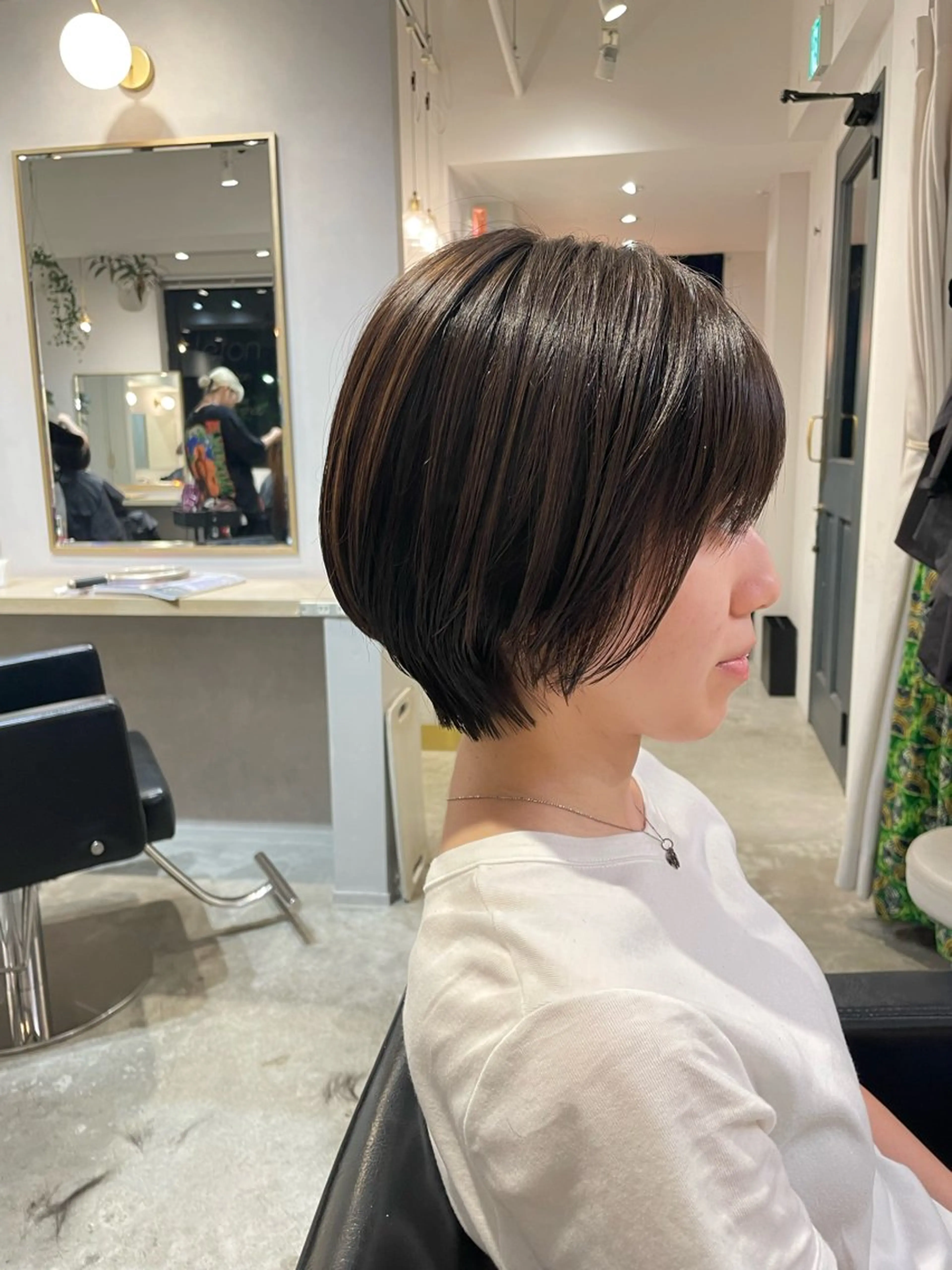 ショート ショートボブ ボブ ショートヘア レイヤー♡ 石川優奈のヘアスタイル