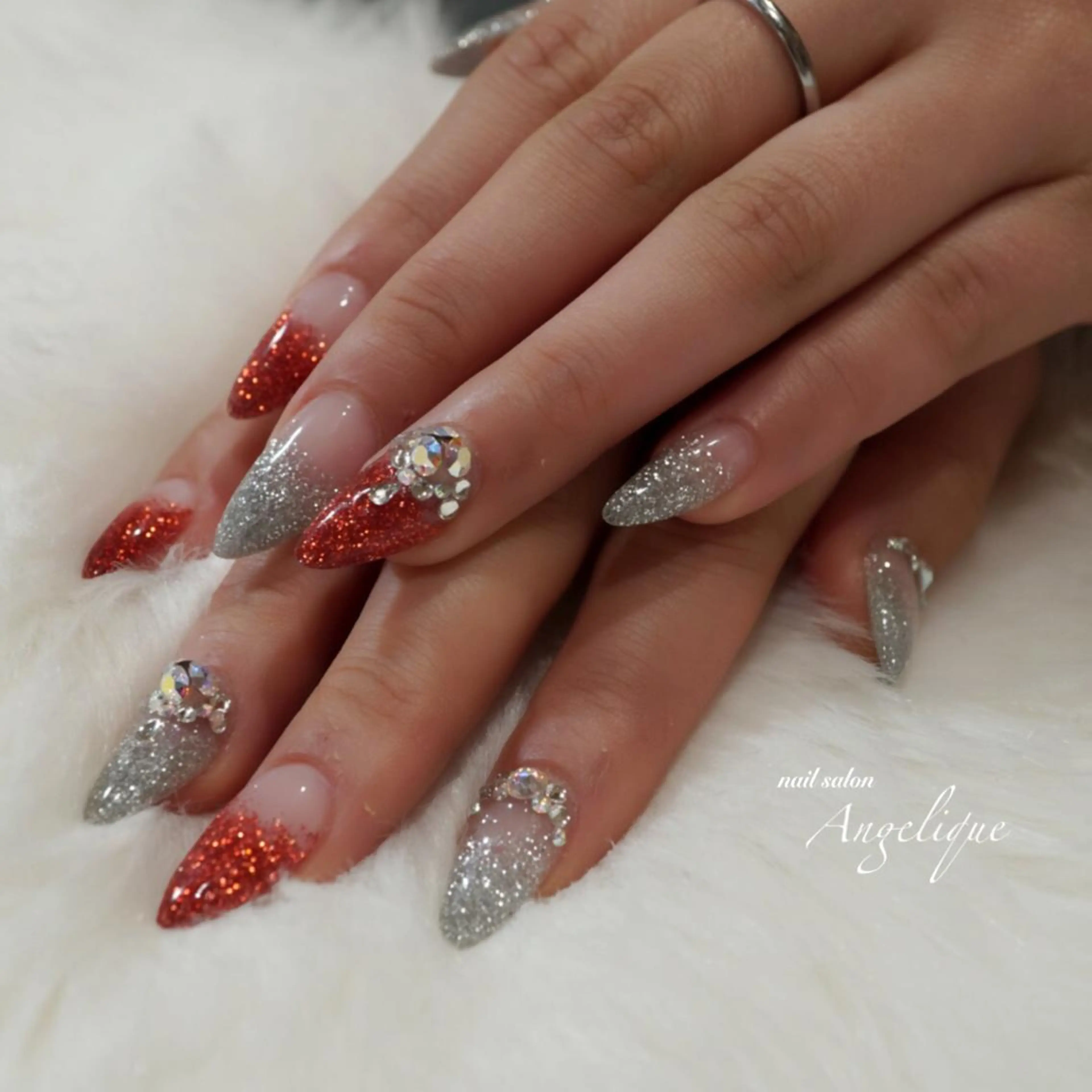 ショート ネイル アートネイル ゴージャス Angelique所属・Nail salon Angeliqueのネイルデザイン