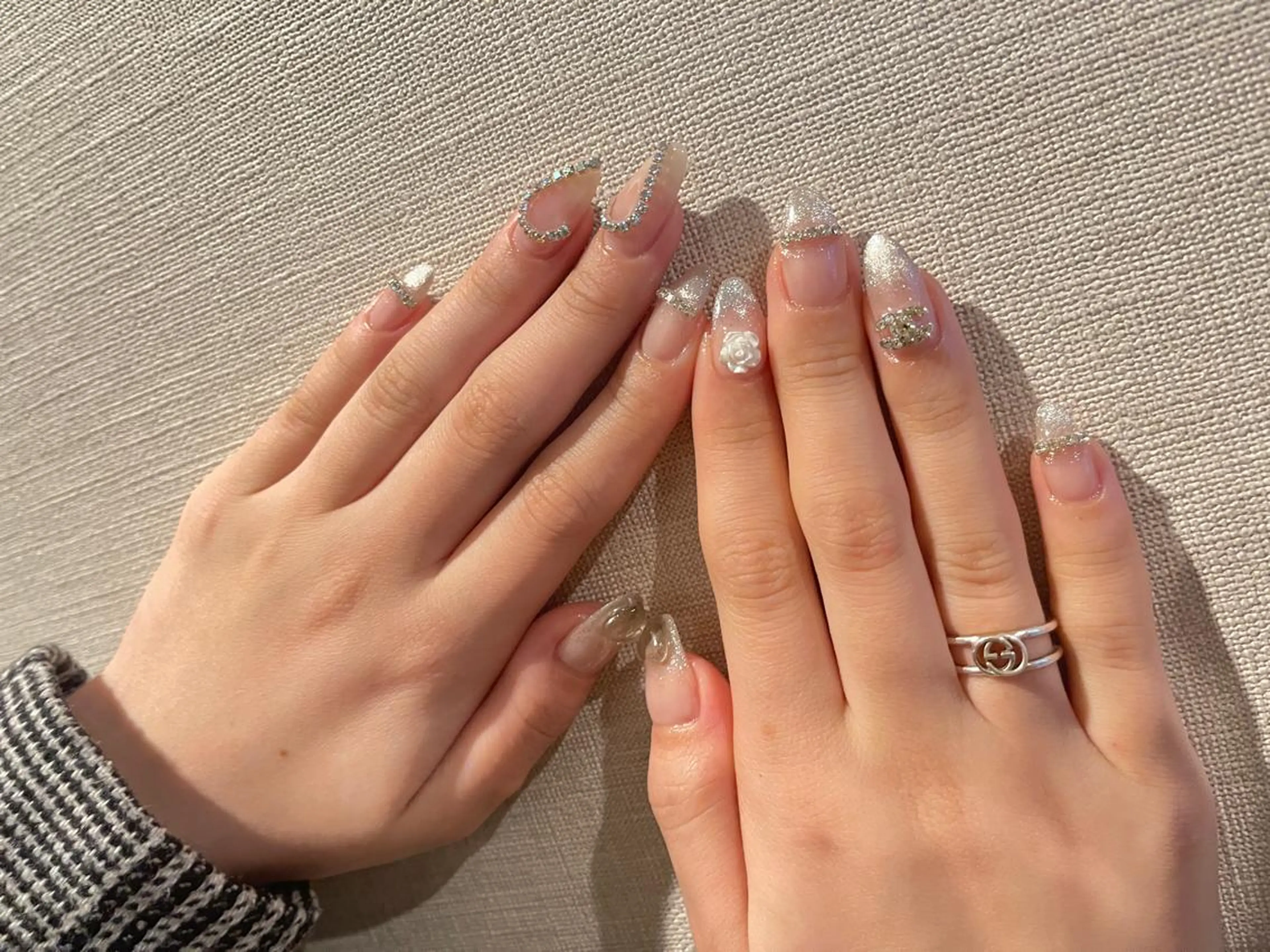 🌸持ち込みデザインアートコース🌸ミニ指定ストーンつけ放題🎀の写真