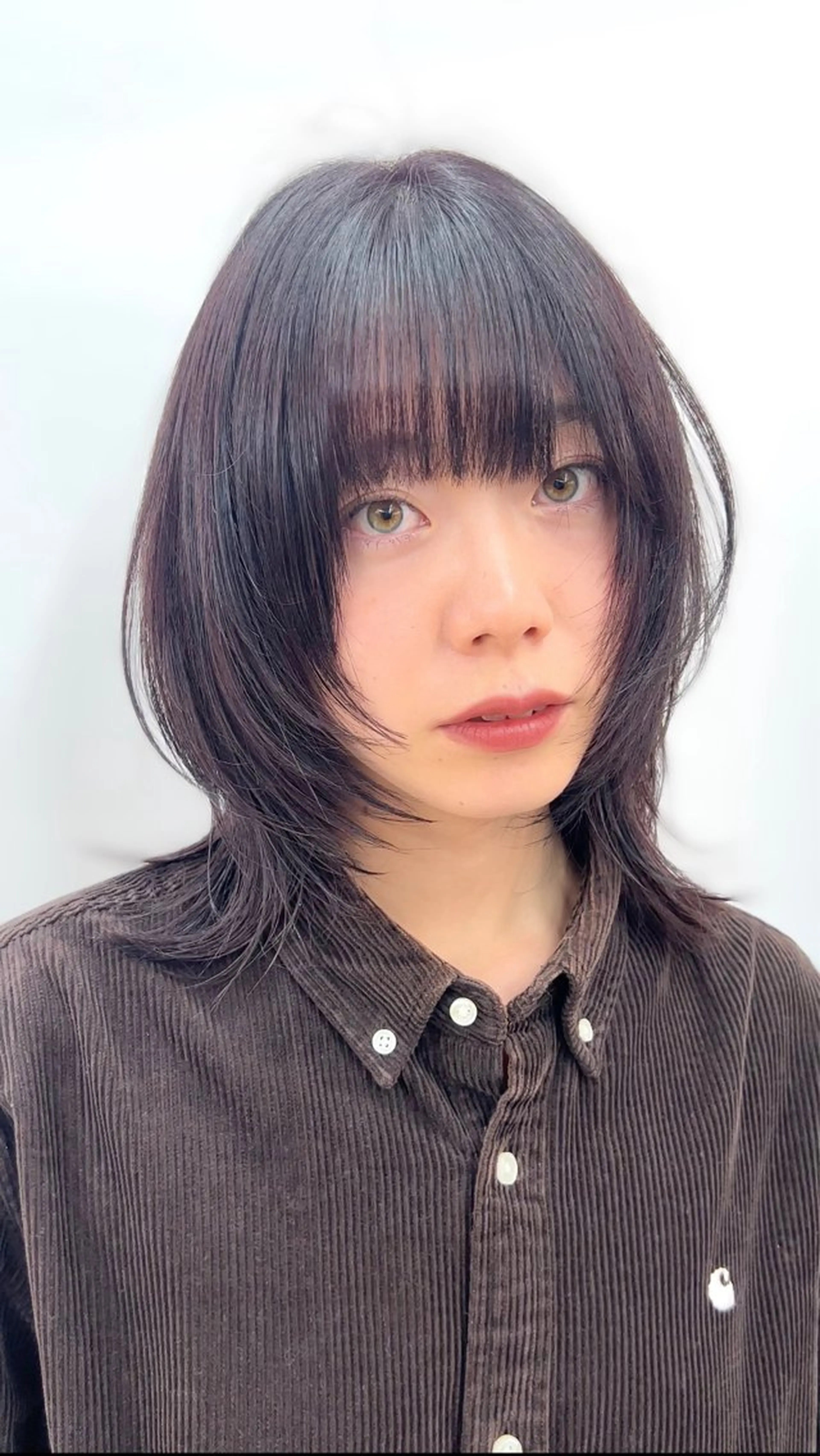 ミディアム くびれボブレイヤー 渋谷/kougaのヘアスタイル