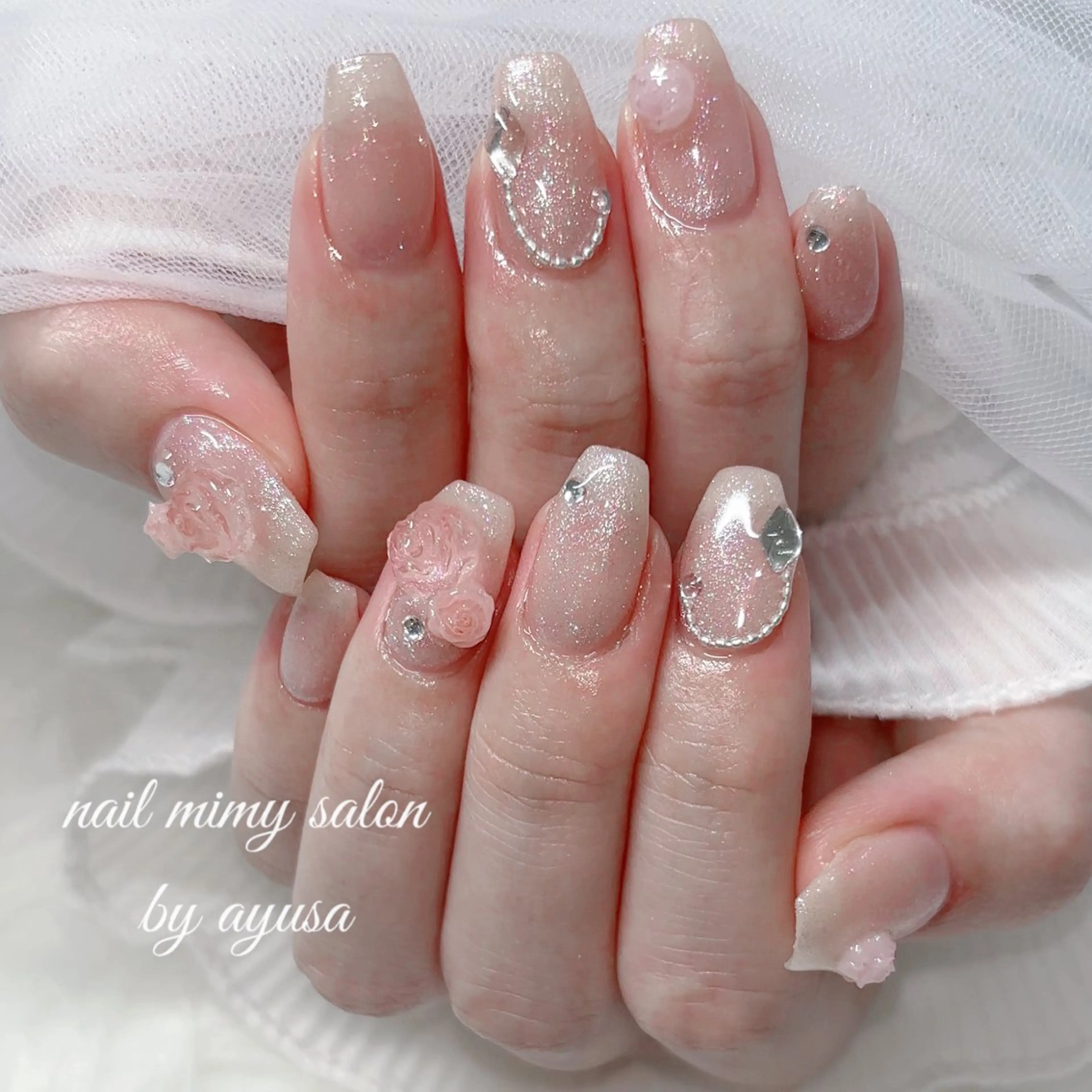 ネイル マグネットネイル ハンドネイル mimy ayusaのネイルデザイン