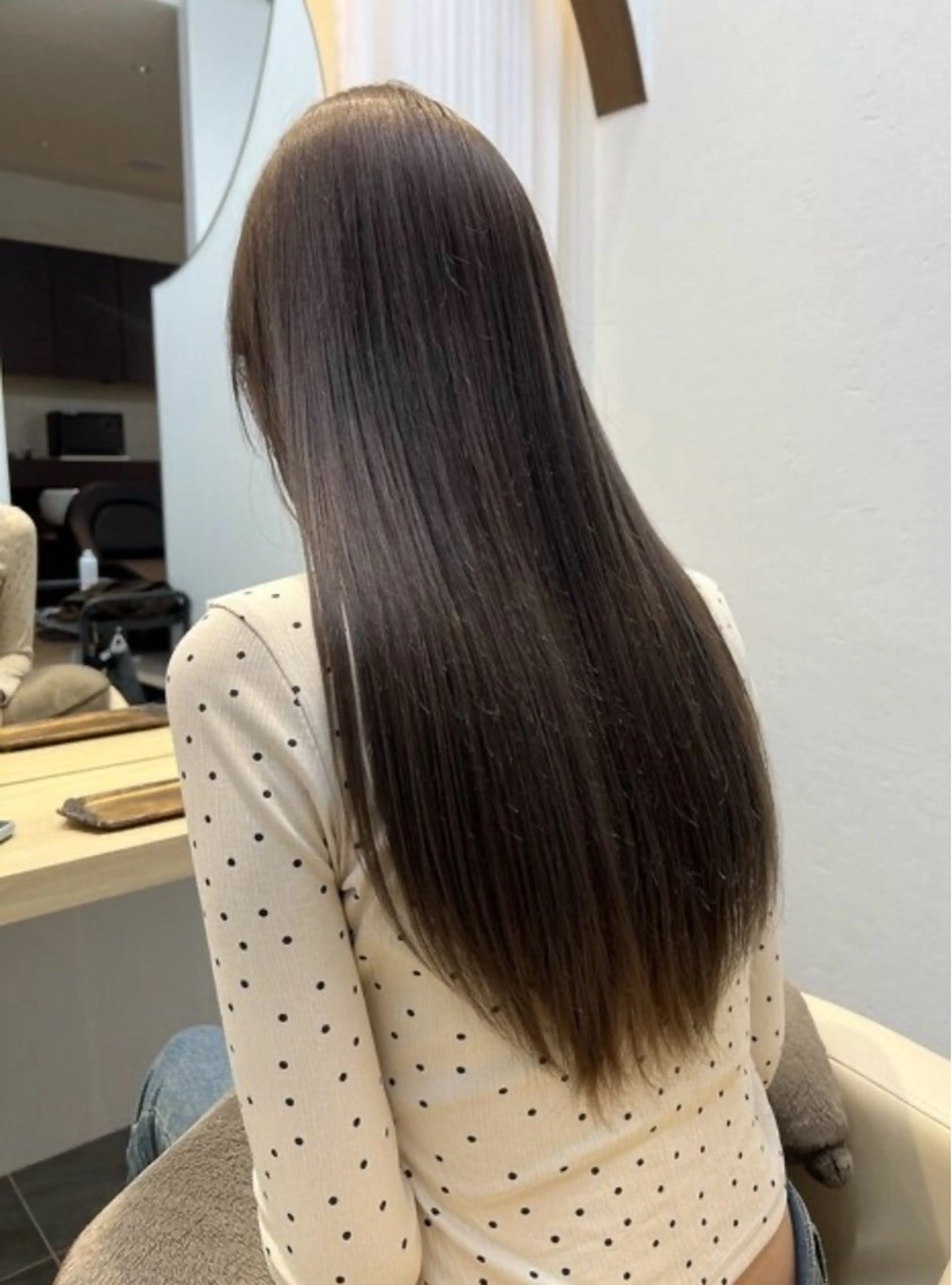 ロング カラー カット ヘアカラー トリートメント くびれヘア/髪質改善 はるのヘアスタイル