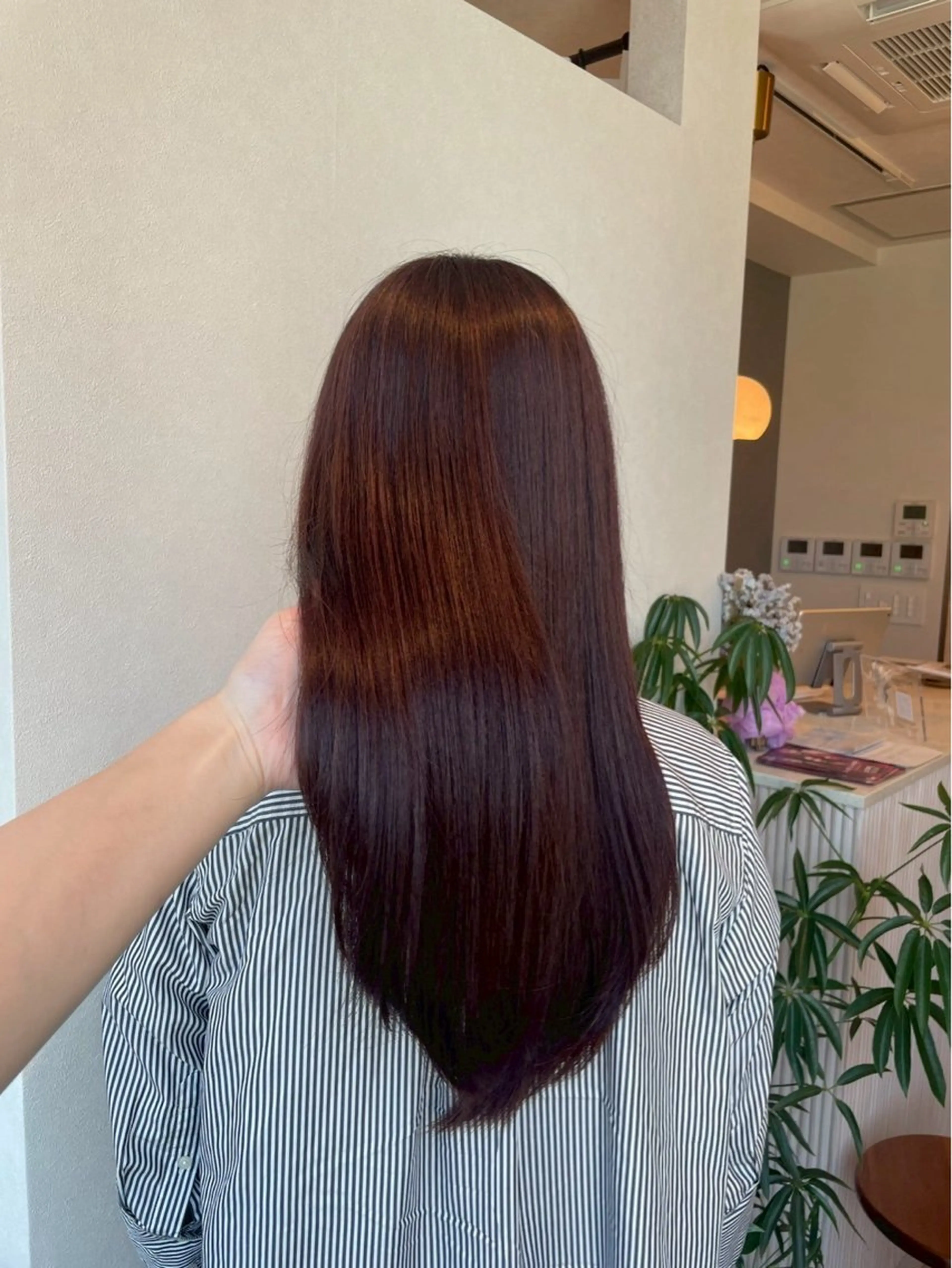 ロング カラー ブラウンカラー レッドカラー レッドブラウン ヘアカラー Perfume by afloat 高橋樹のヘアスタイル