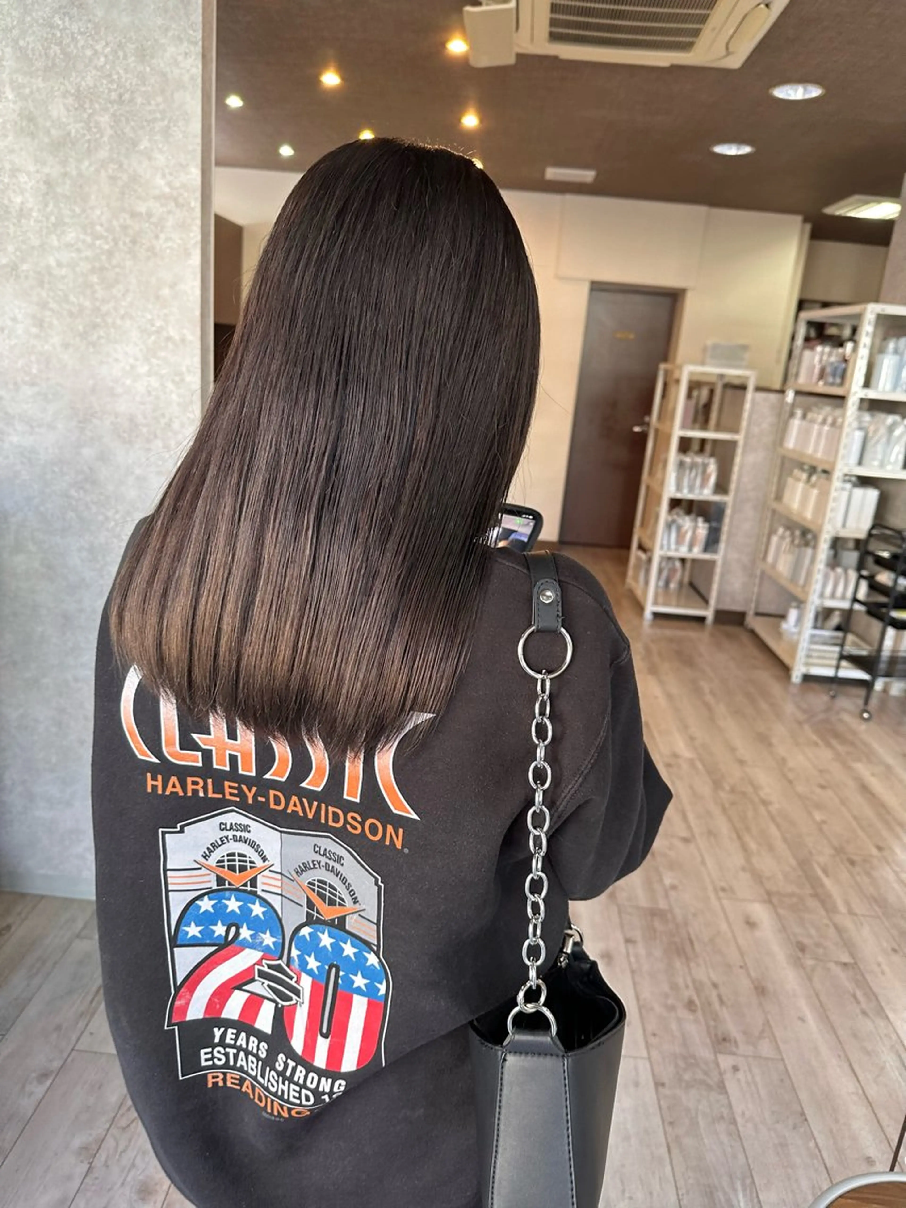 セミロング カラー ブリーチ グレージュ カット ヘアカラー レイヤー/高橋 みく /池下/千種のヘアスタイル