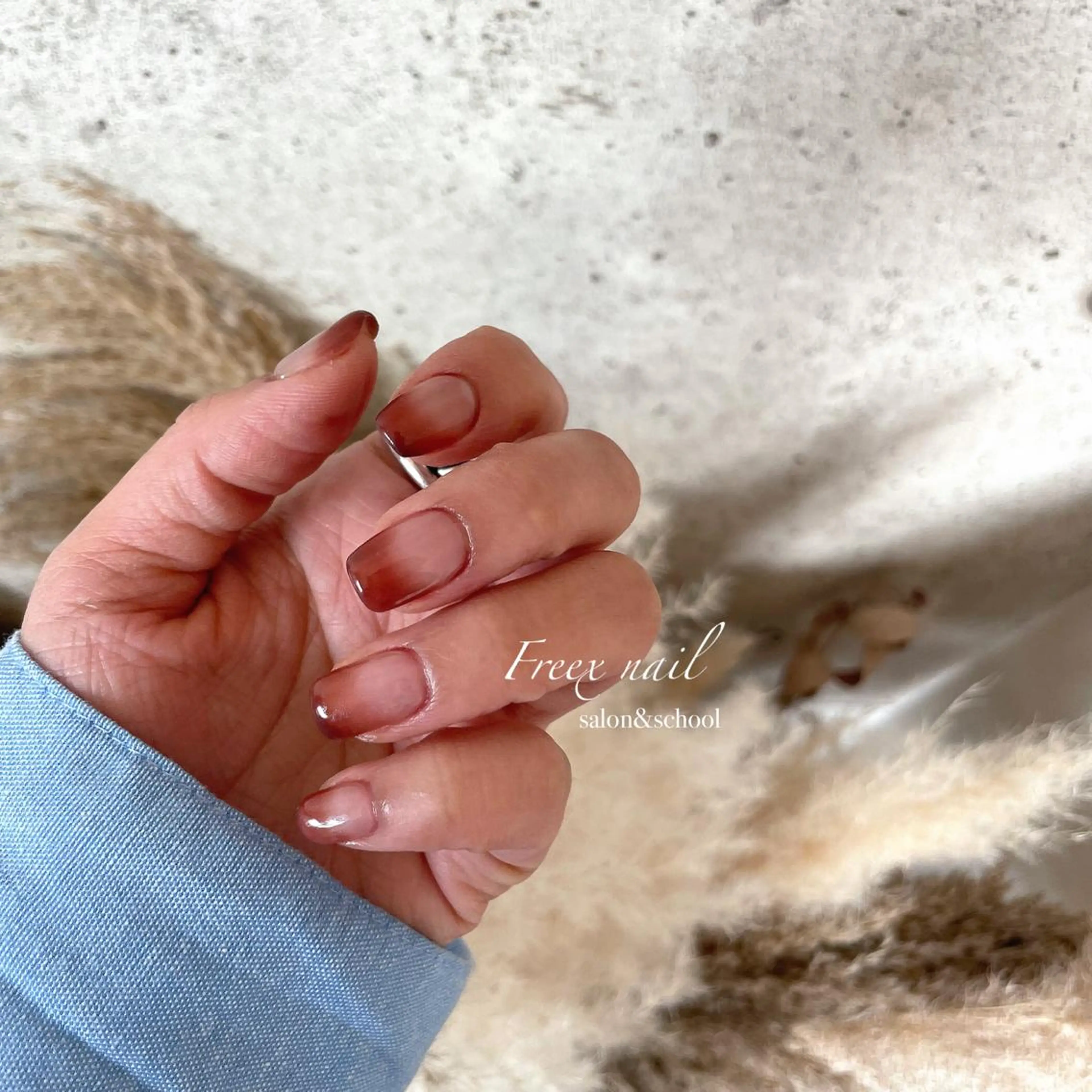 ネイル グラデーション ハンドネイル ハンドケア freex nail /ニュアンス/個性派のネイルデザイン