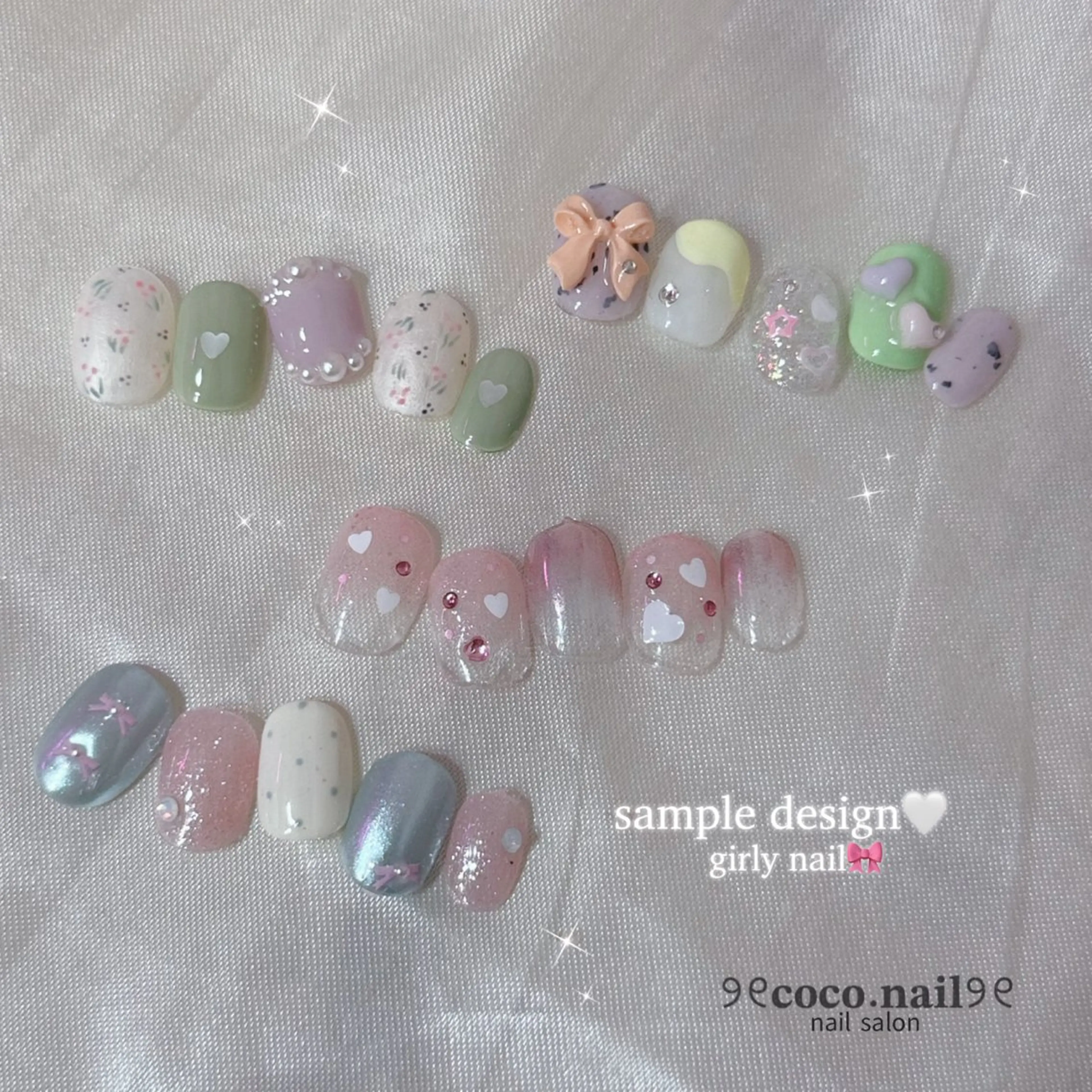 ネイル ハンドネイル フットネイル lili.nail y2k/長さ出しのネイルデザイン