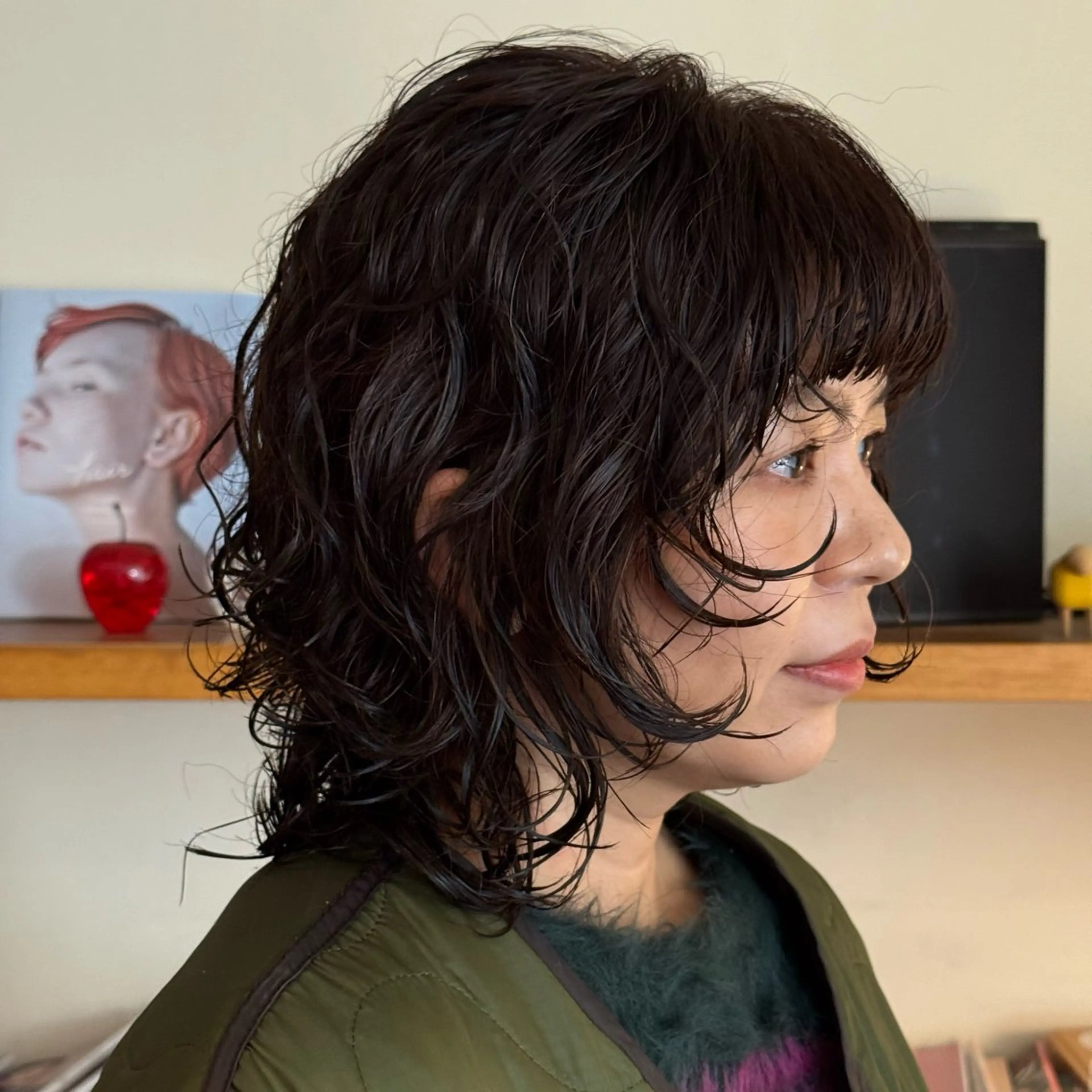 ミディアム パーマ ミディアムパーマ レイヤーカット ウルフカット ウルフレイヤー カット パーマ トリートメント レディースパーマ/ 合田  有一朗のヘアスタイル