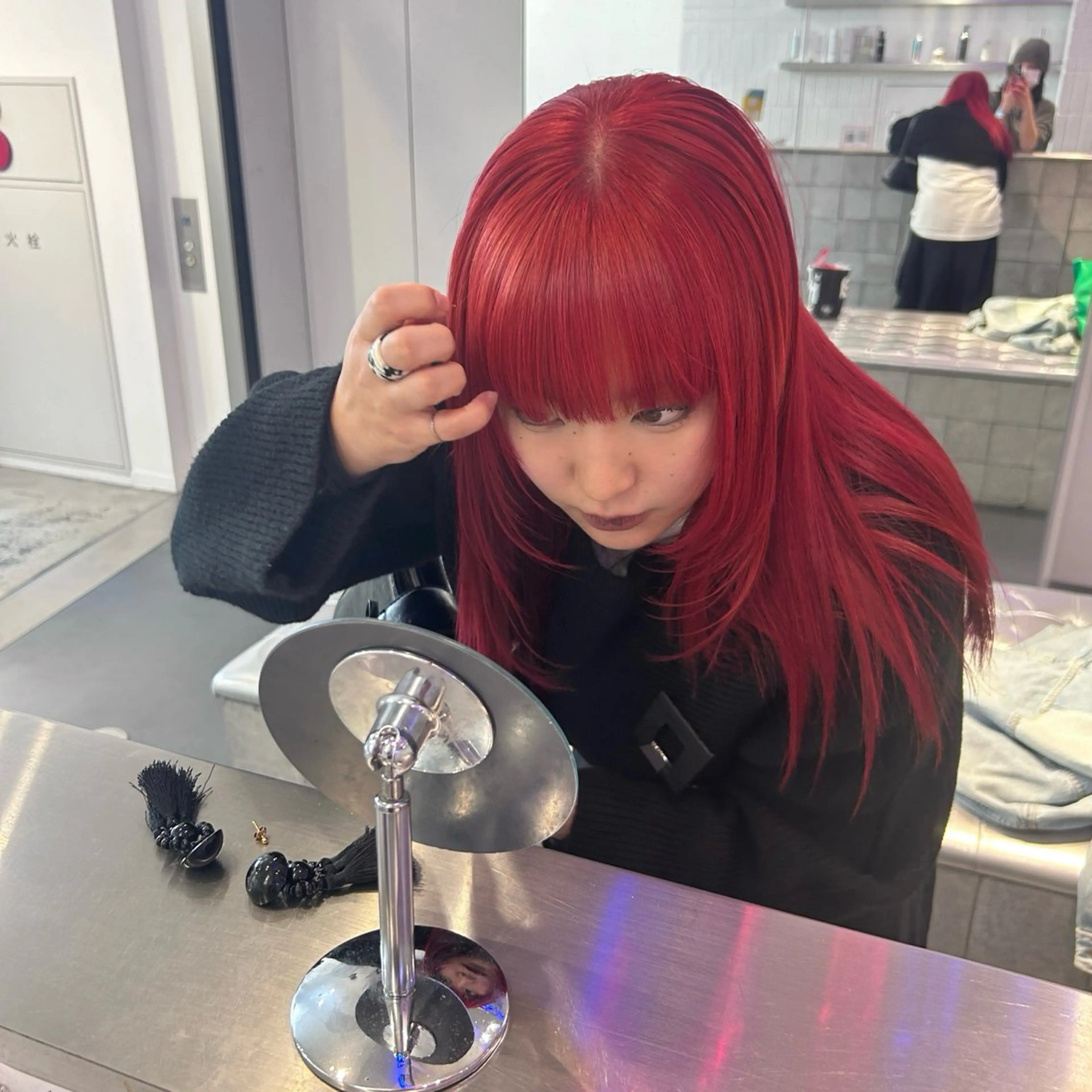 ミディアム カラー ヘアカラー トリートメント 似合わせ/ブリーチ☆ 𝓡𝒖𝓷𝐚💋のヘアスタイル