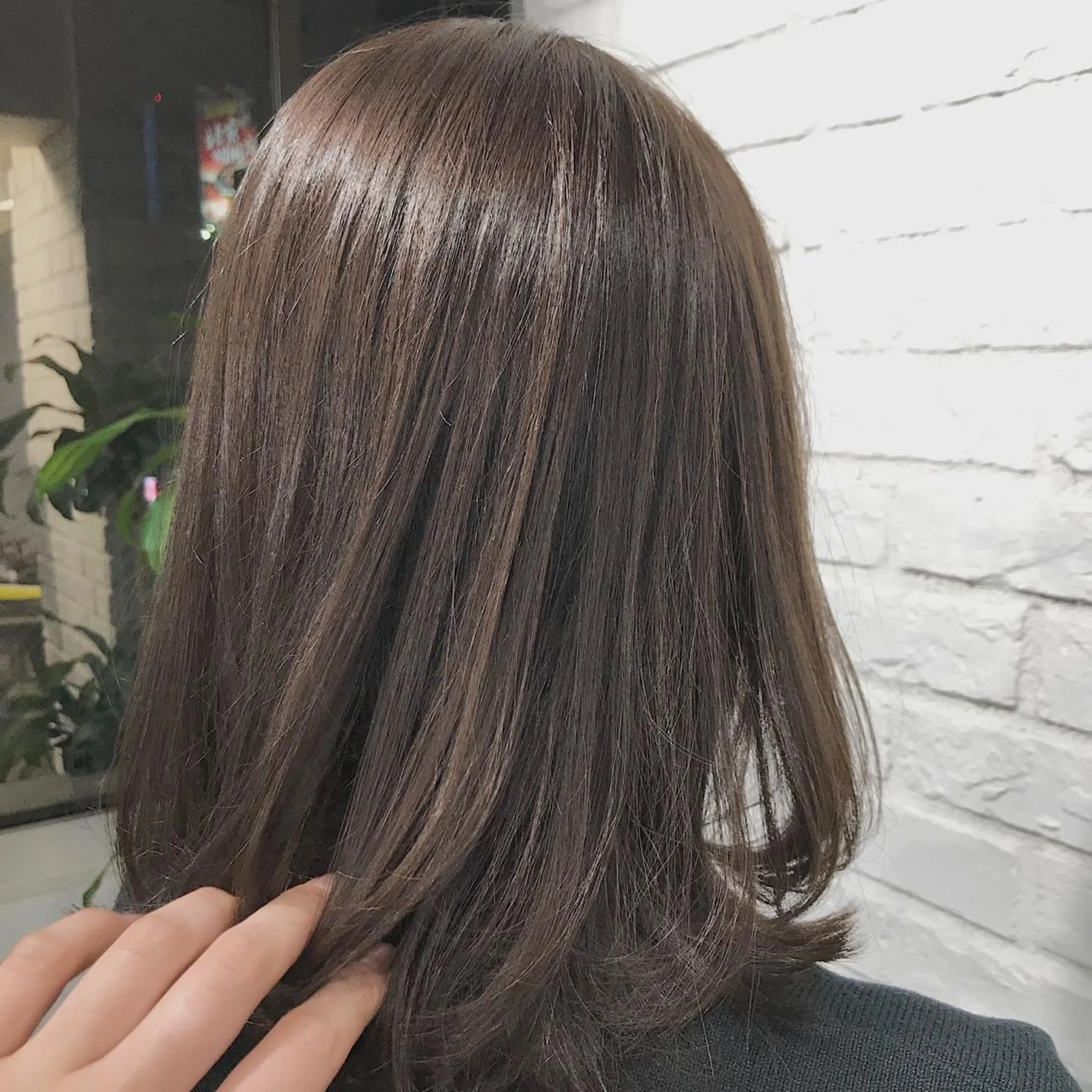 ミディアム カラー ベージュカラー🤎 鈴木サトミのヘアスタイル