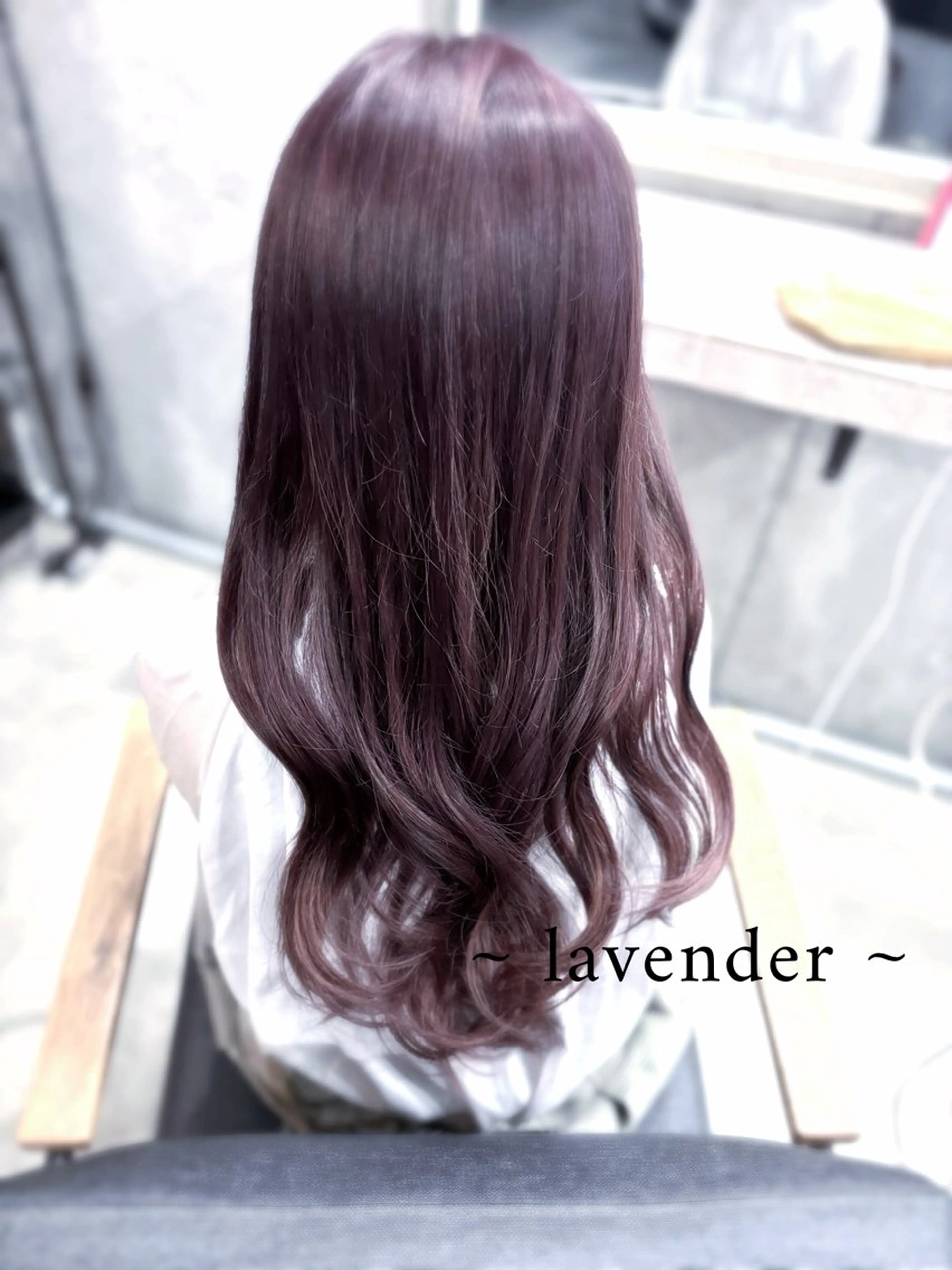 カラー ブリーチ ラベンダーカラー カット、縮毛矯正 モデル募集🎀あゆみのヘアスタイル