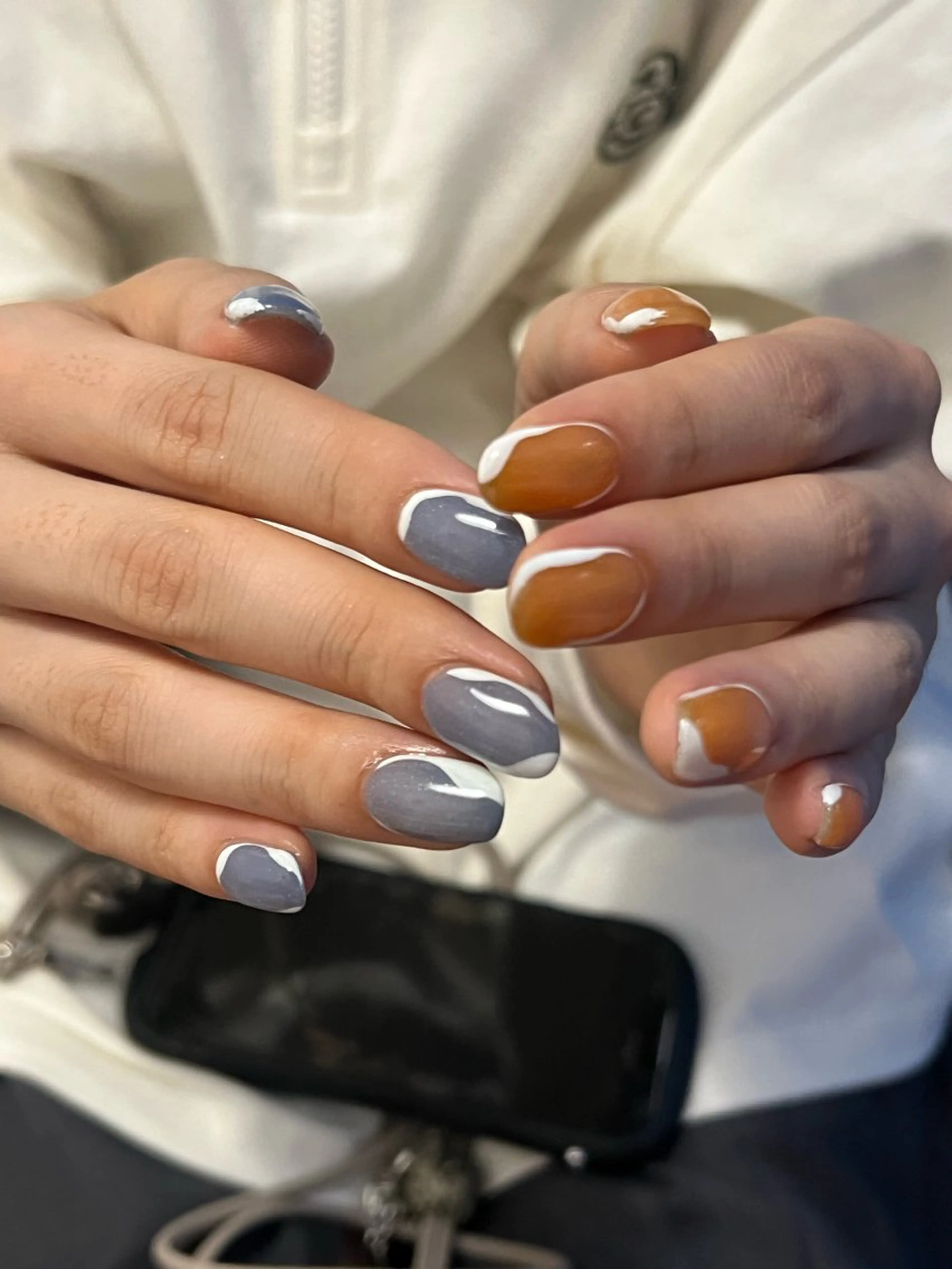 ネイル ハンドネイル Hata nail 🎀個性派ニュアンスのネイルデザイン