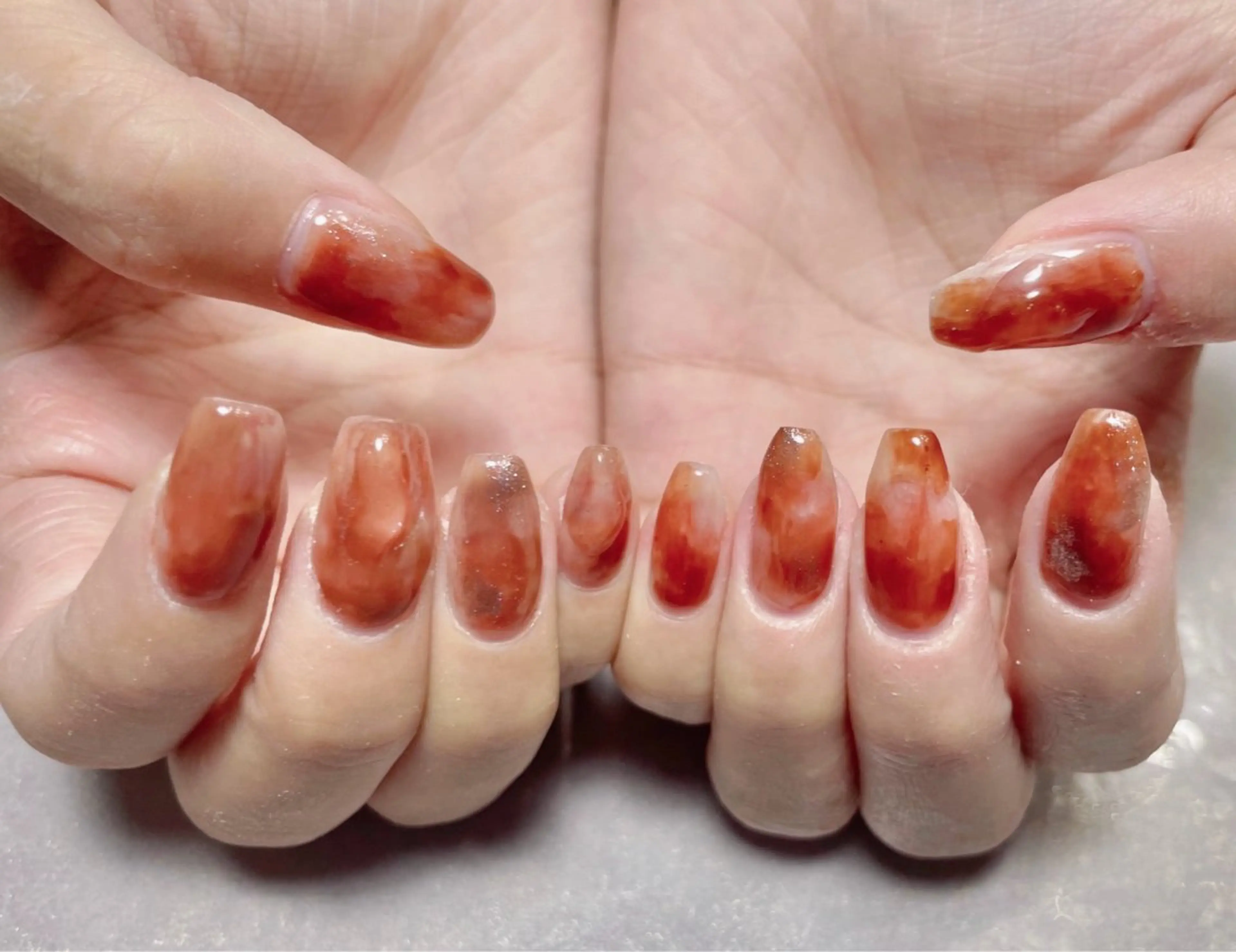 ネイル ジェルネイル ニュアンスネイル パラジェル ぷっくりネイル シンプルネイル BLANC.nail yuuのネイルデザイン