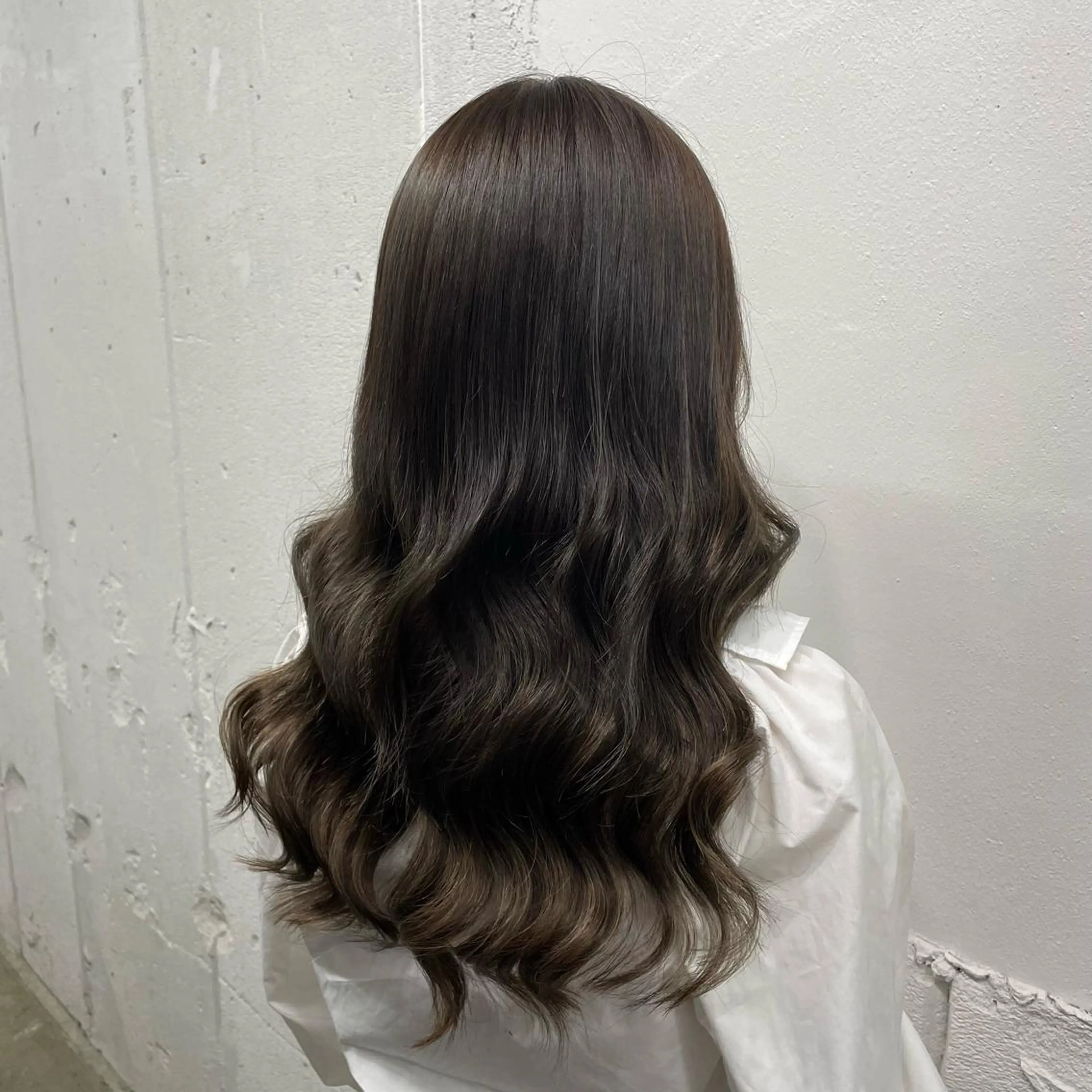 ロング カラー シールエクステ バレイヤージュ ミストバング ダブルカラー  フェイスフレーミング ヘアカラー エクステ 🧡艶髪ちゅるん髪 🫧🧡YUKI❄️のヘアスタイル