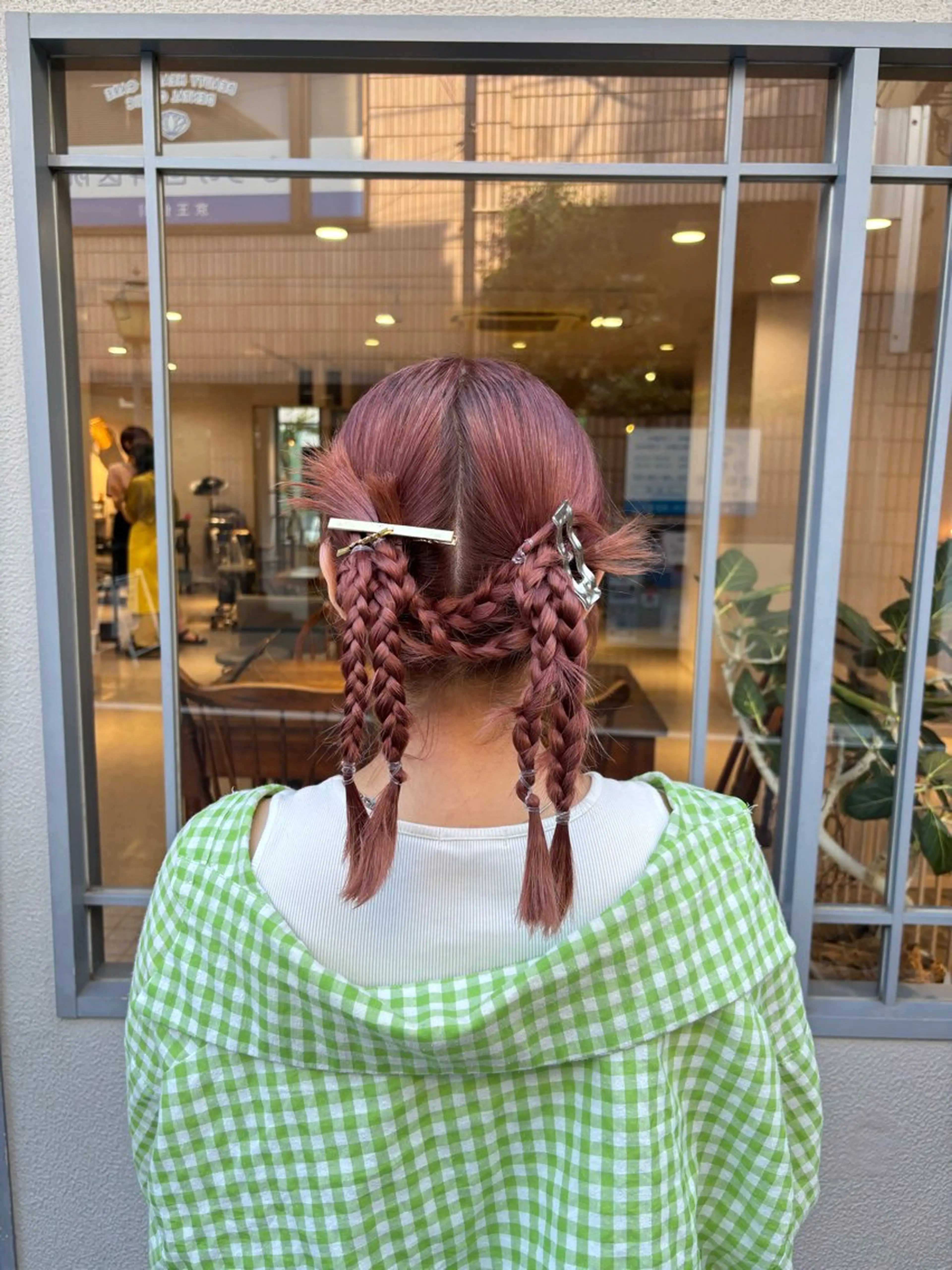 カラー ヘアアレンジ yu- naのヘアスタイル