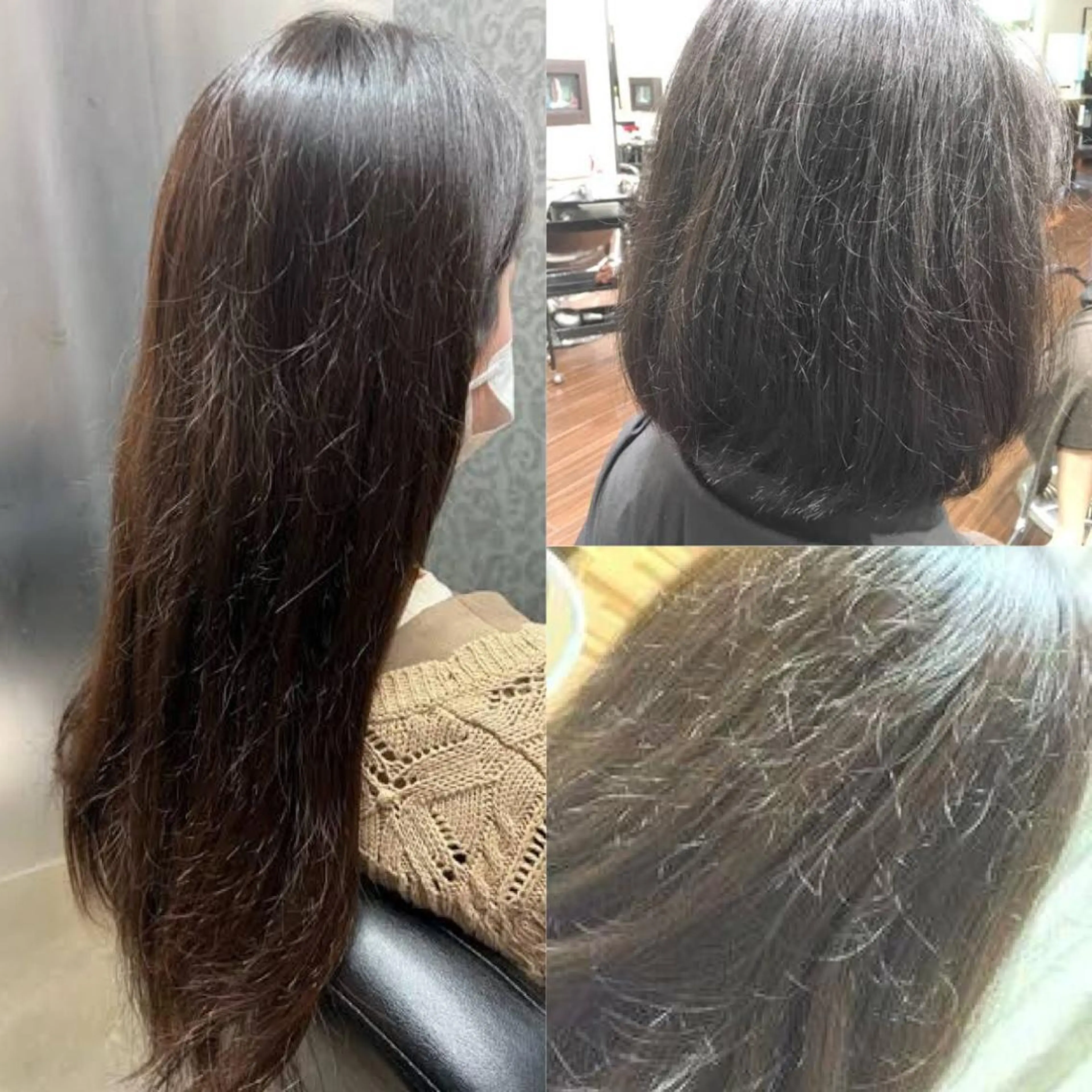 セミロング パーマ 縮毛矯正 森川 達功のヘアスタイル