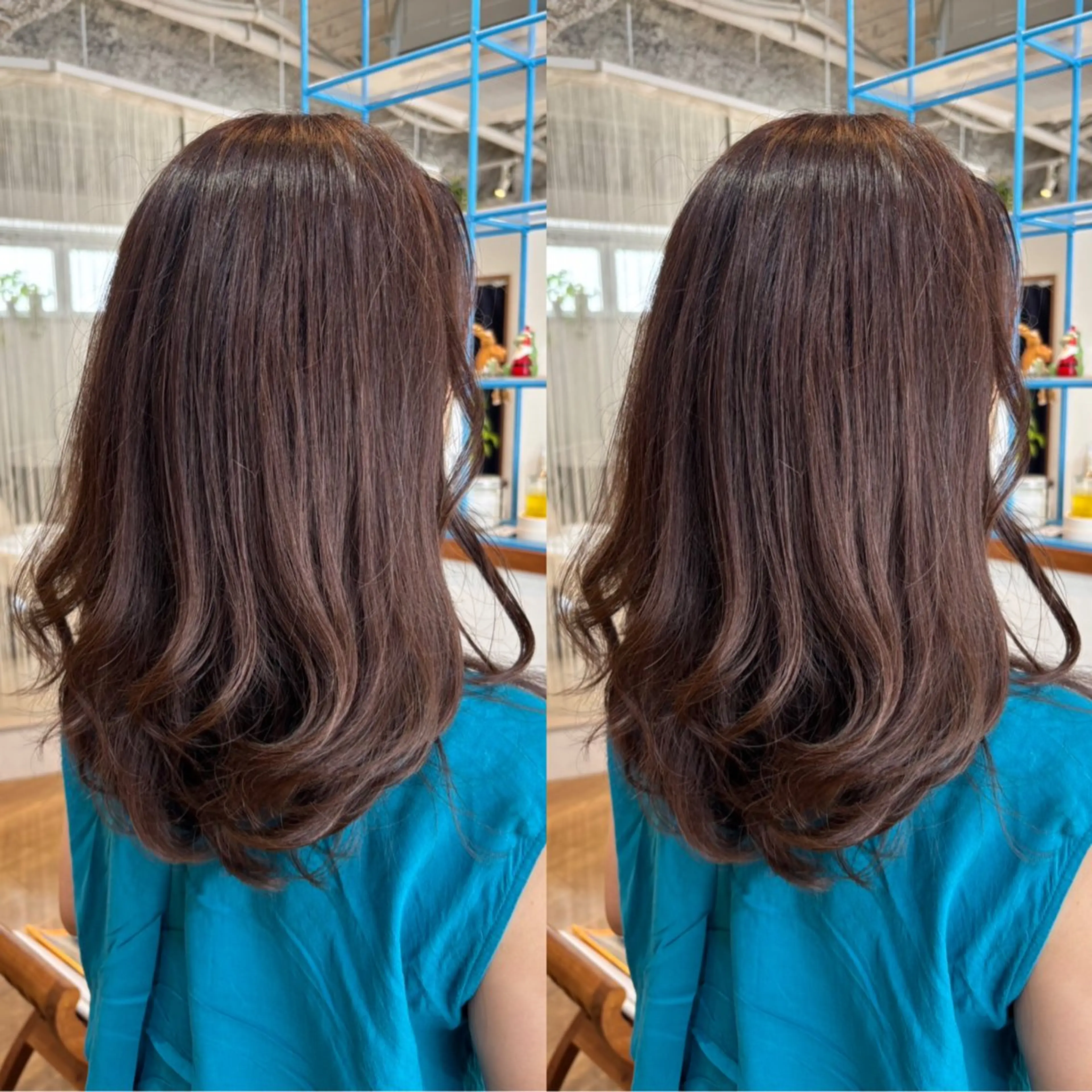 ロング カラー ブラウンカラー ナチュラルブラウン ヘアカラー RINNO🌷艶髪/ 艶カラー/縮毛矯正のヘアスタイル