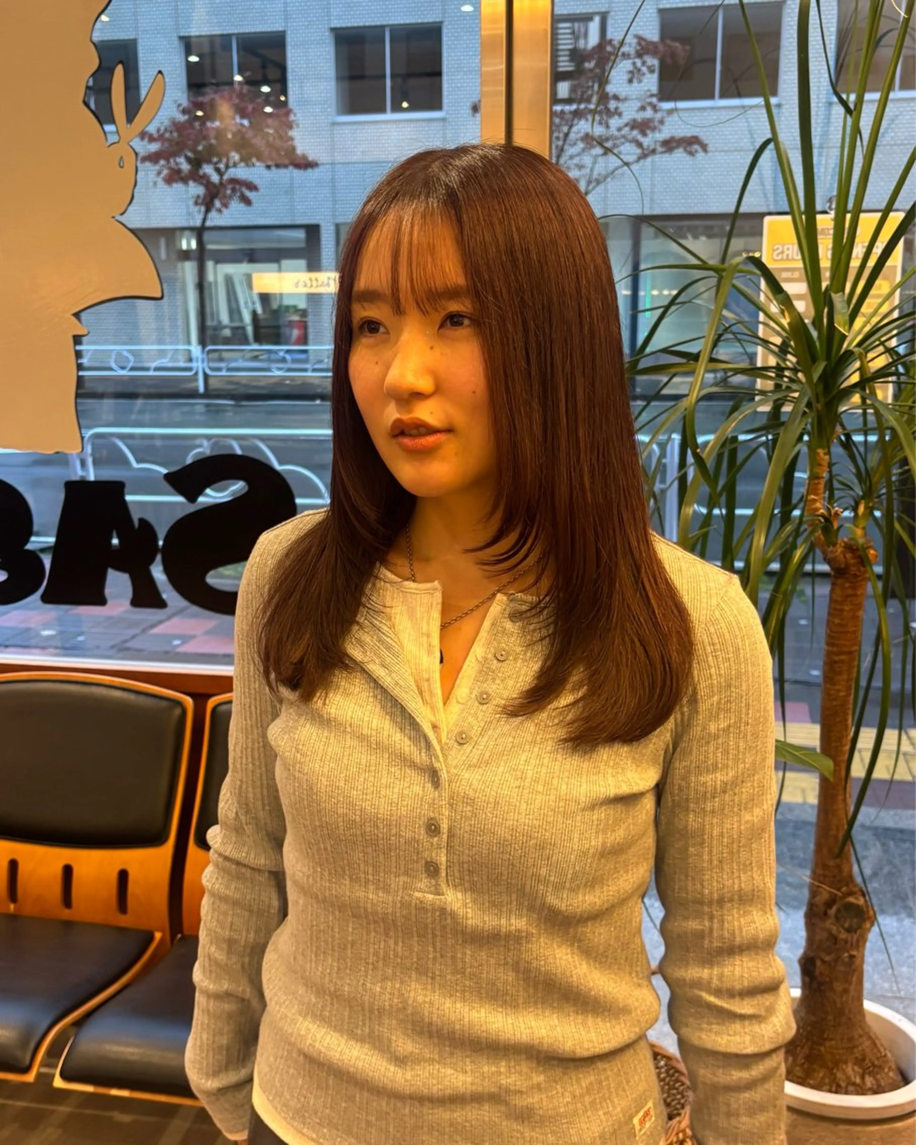 ロング カラー カット ヘアカラー トリートメント SASAnagano 堀内未梨のヘアスタイル