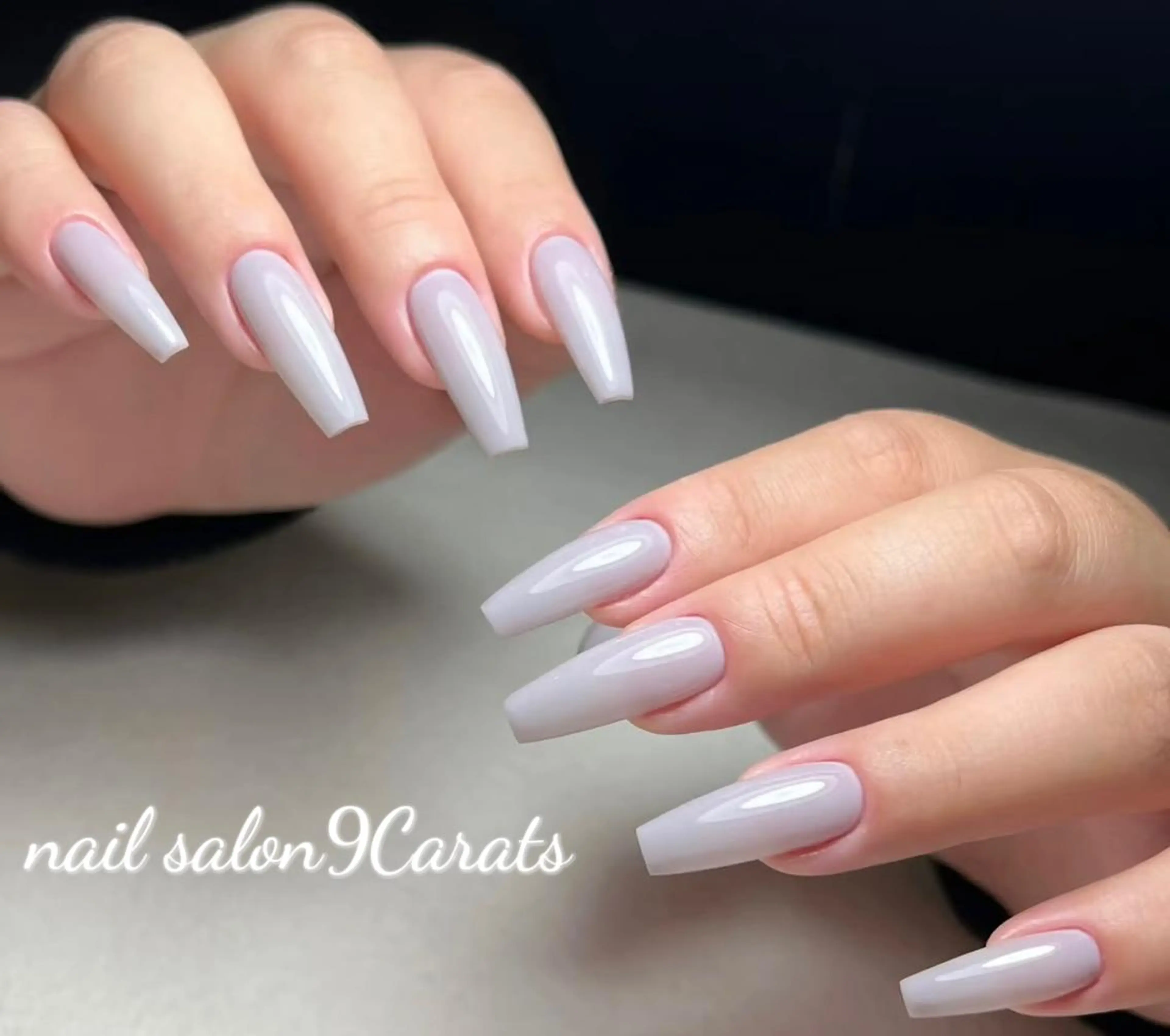 ネイル 💜ワンホンネイル ナインカラット💎のネイルデザイン