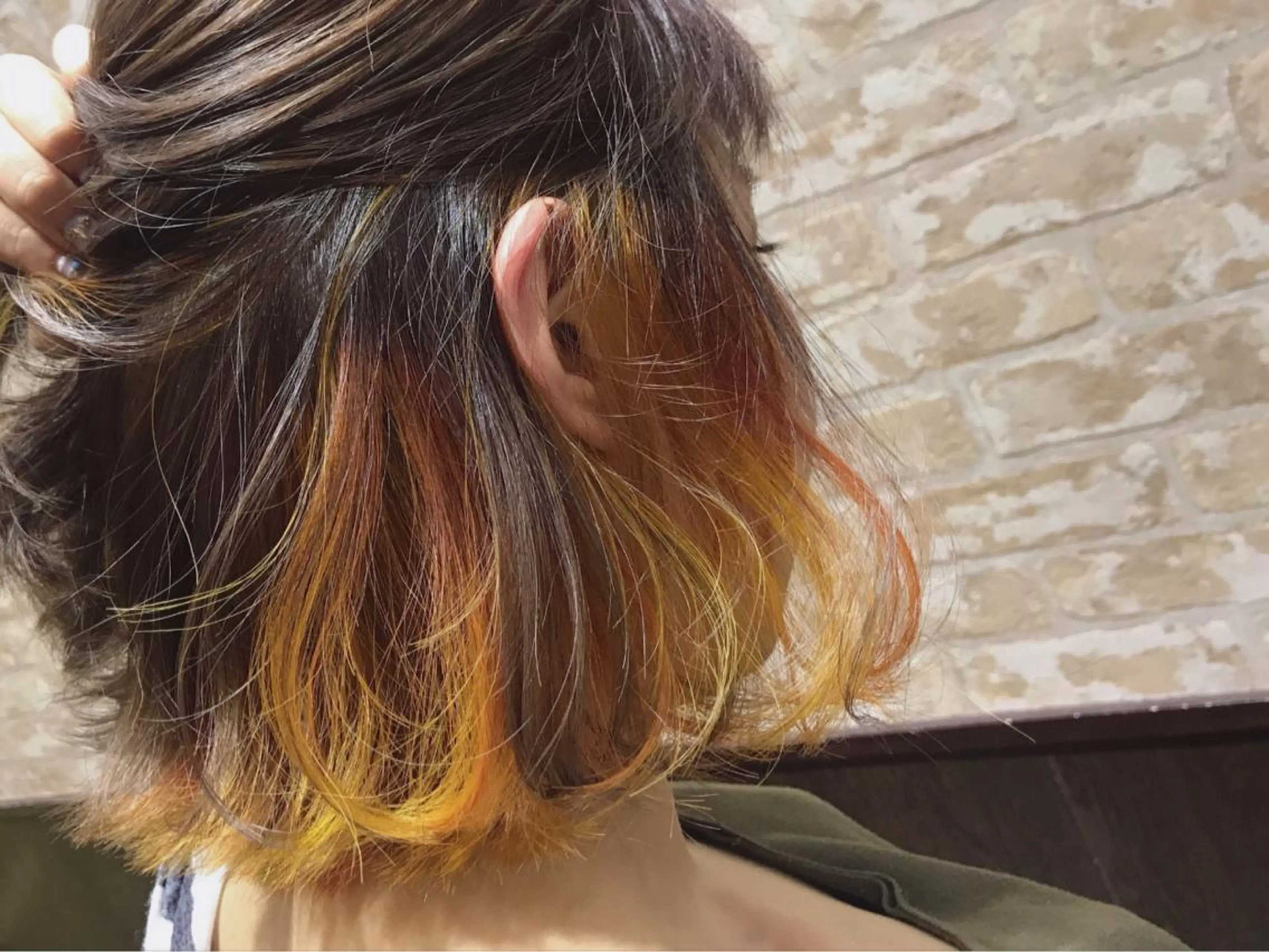 ミディアム カラー ヘアアレンジ インナーカラー ヘアカラー トリートメント 近藤千翔🩵 髪質改善Periodのエステ・リラクイメージ