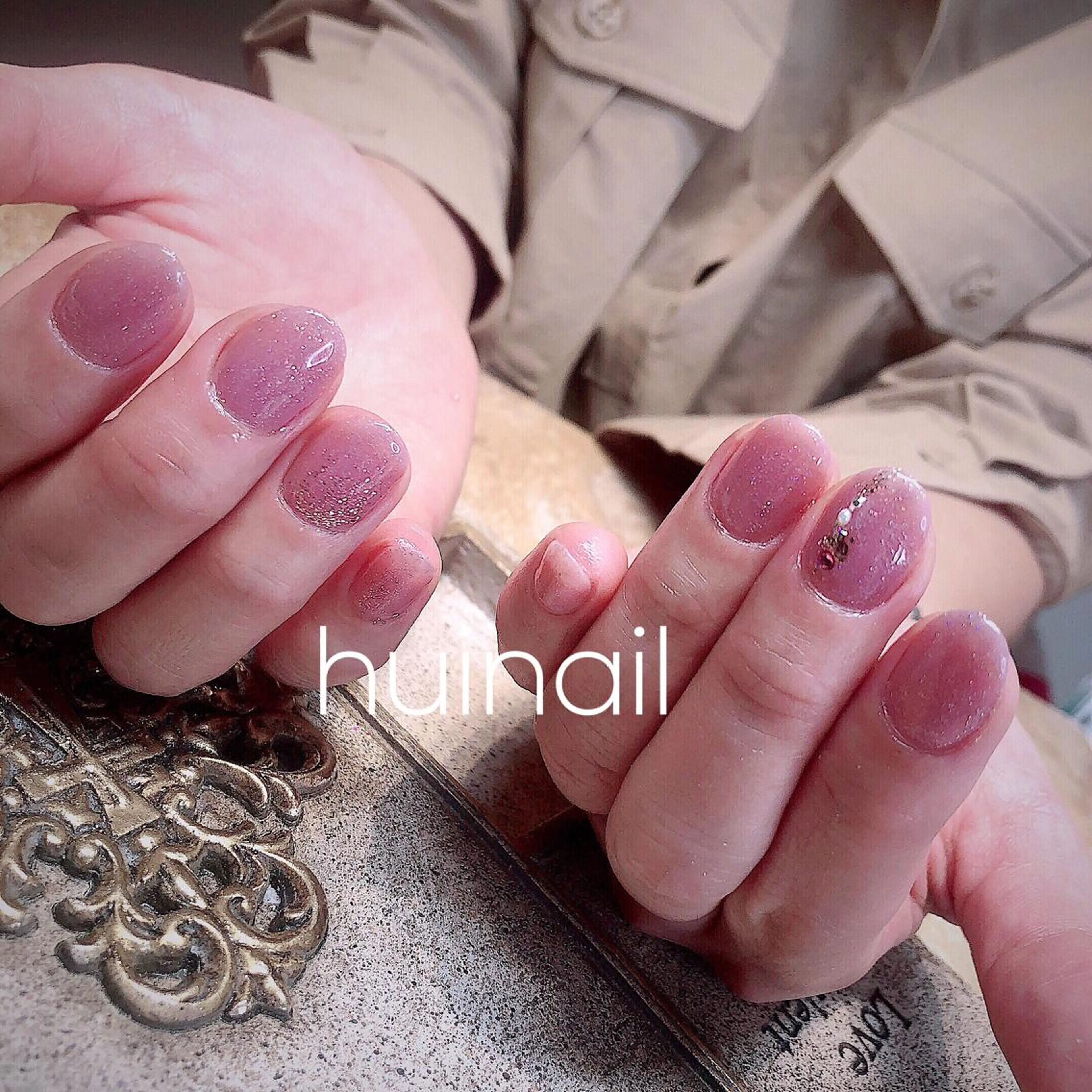 ショート めぐみのネイルサロン スタッフ練習のネイルデザイン