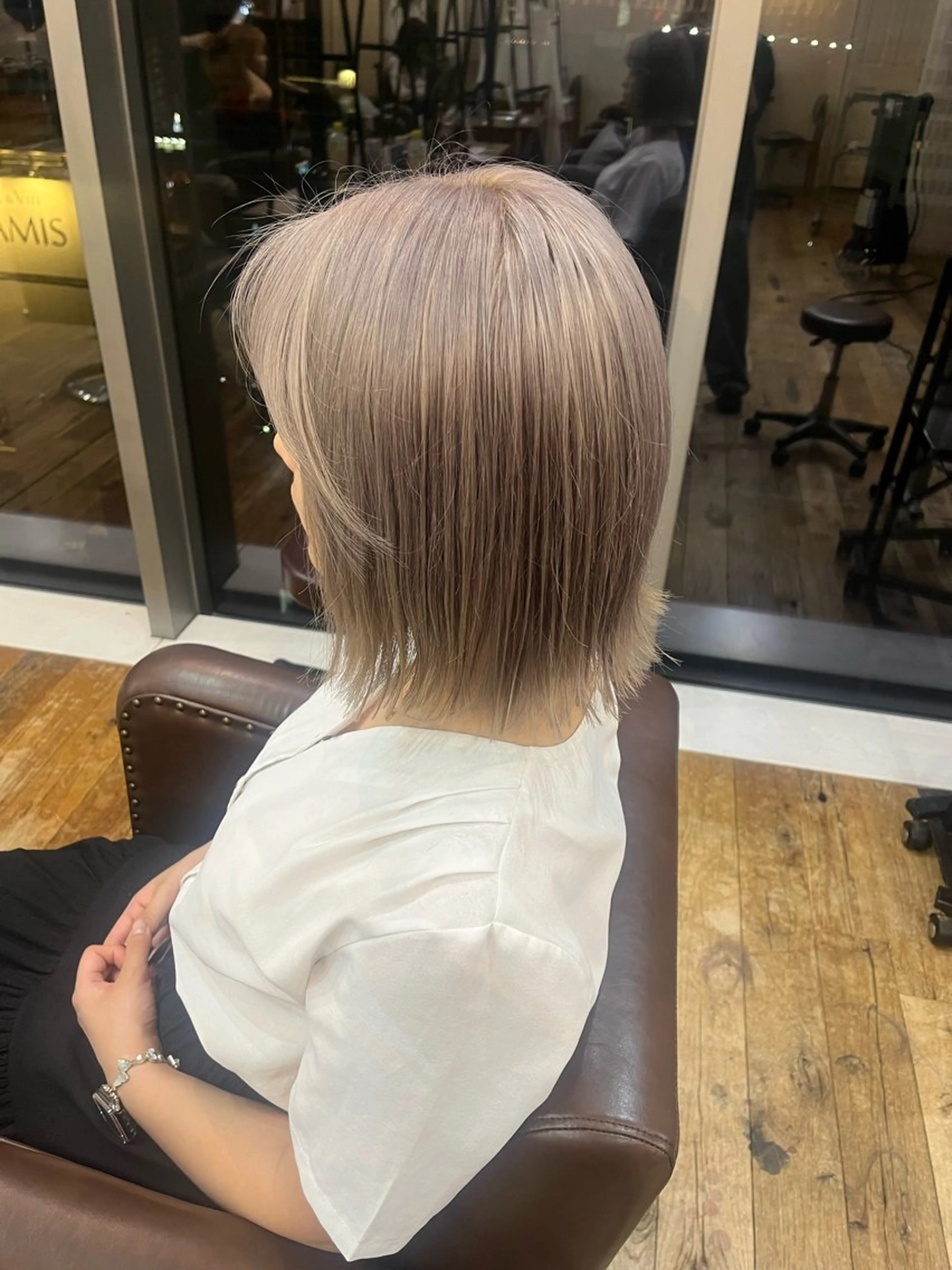 カラー ブリーチ ヘアカラー 東茉央/ブリーチ リタッチ🧸銀座のヘアスタイル